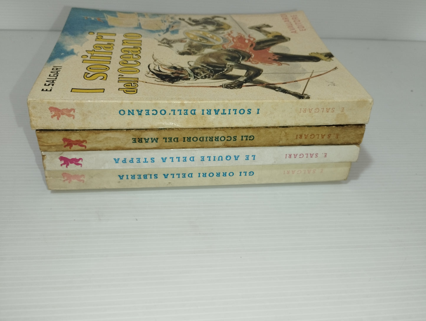 Emilio Salgari Lotto 4 Romanzi
Editi da A.Vallardi Editore negli Anni 50