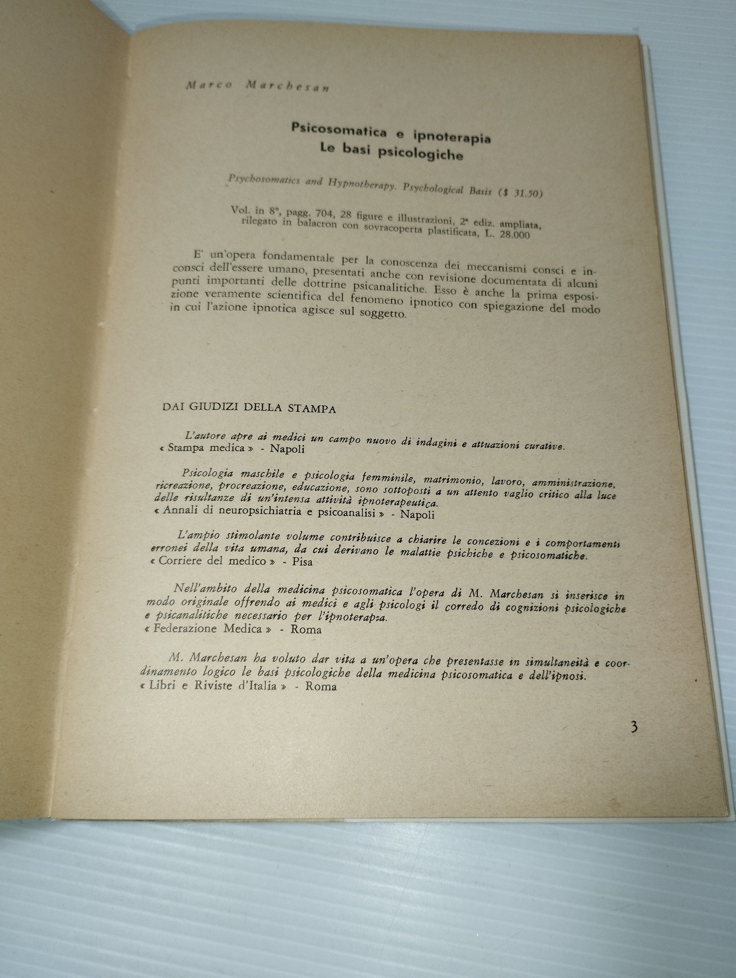 Libro Ragazzi Difficili Marco Marchesan
Edito nel 1981 da Istituto di indagini psicologiche