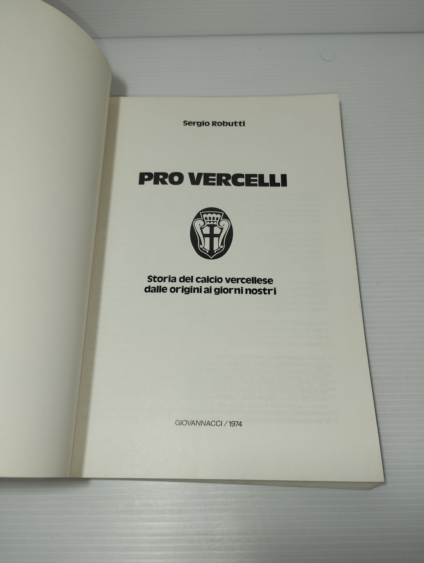 Libro Pro Vercelli Sergio Robutti