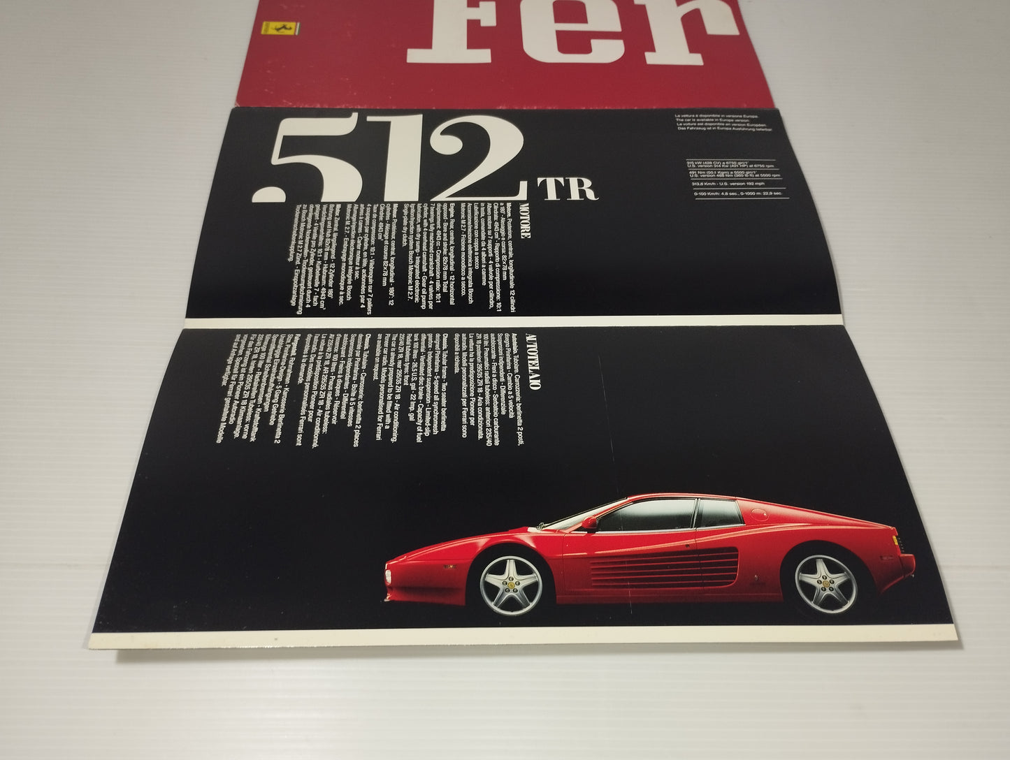 Ferrari Depliant Pubblicitario

Originale Anni 90