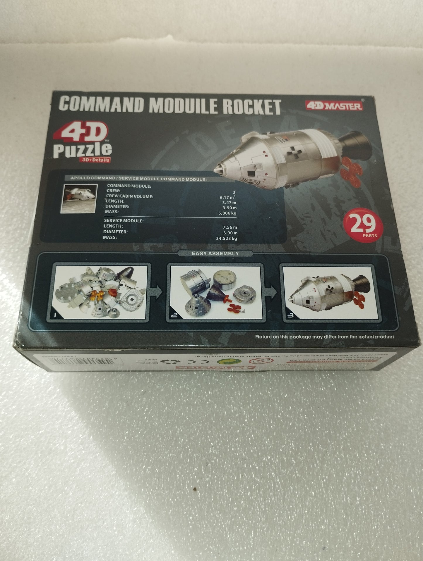 Modello Command Moduile Rocket 4D Puzzle Master Scala 1:100