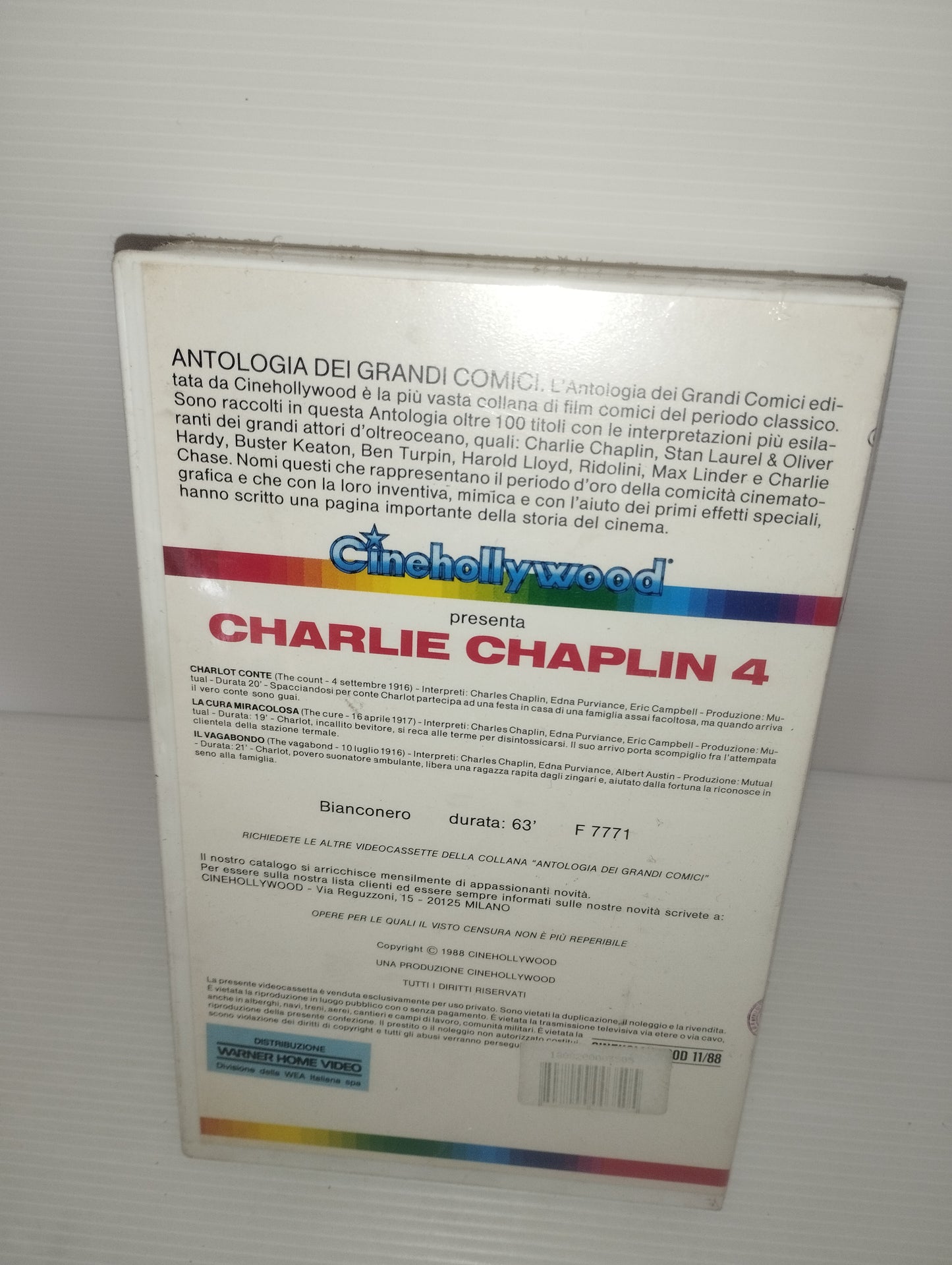 VHS Charlie Chaplin Cinehollywood

Serie Antologia dei Grandi Comici

Cinehollywood
