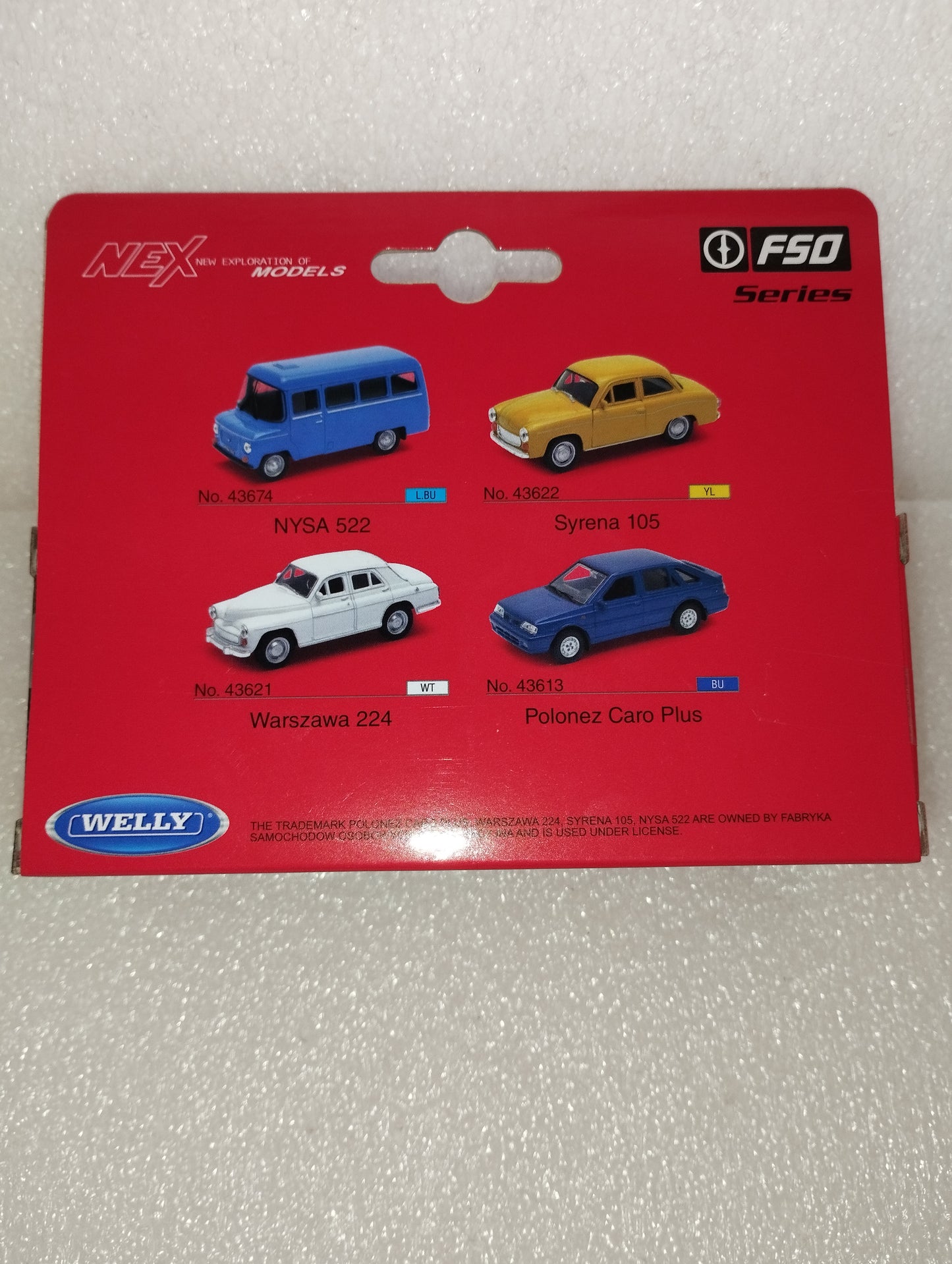 Modellino FSO Polonez Caro Plus

Prodotto da Welly

Die Cast Metal

Scala 1:39