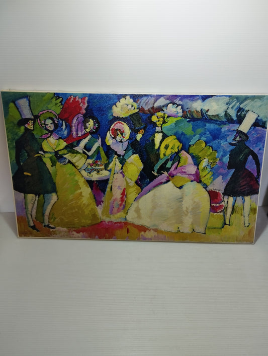 Wassily Kandinsky Gruppo in crinolina stampa su tela 30 x 50