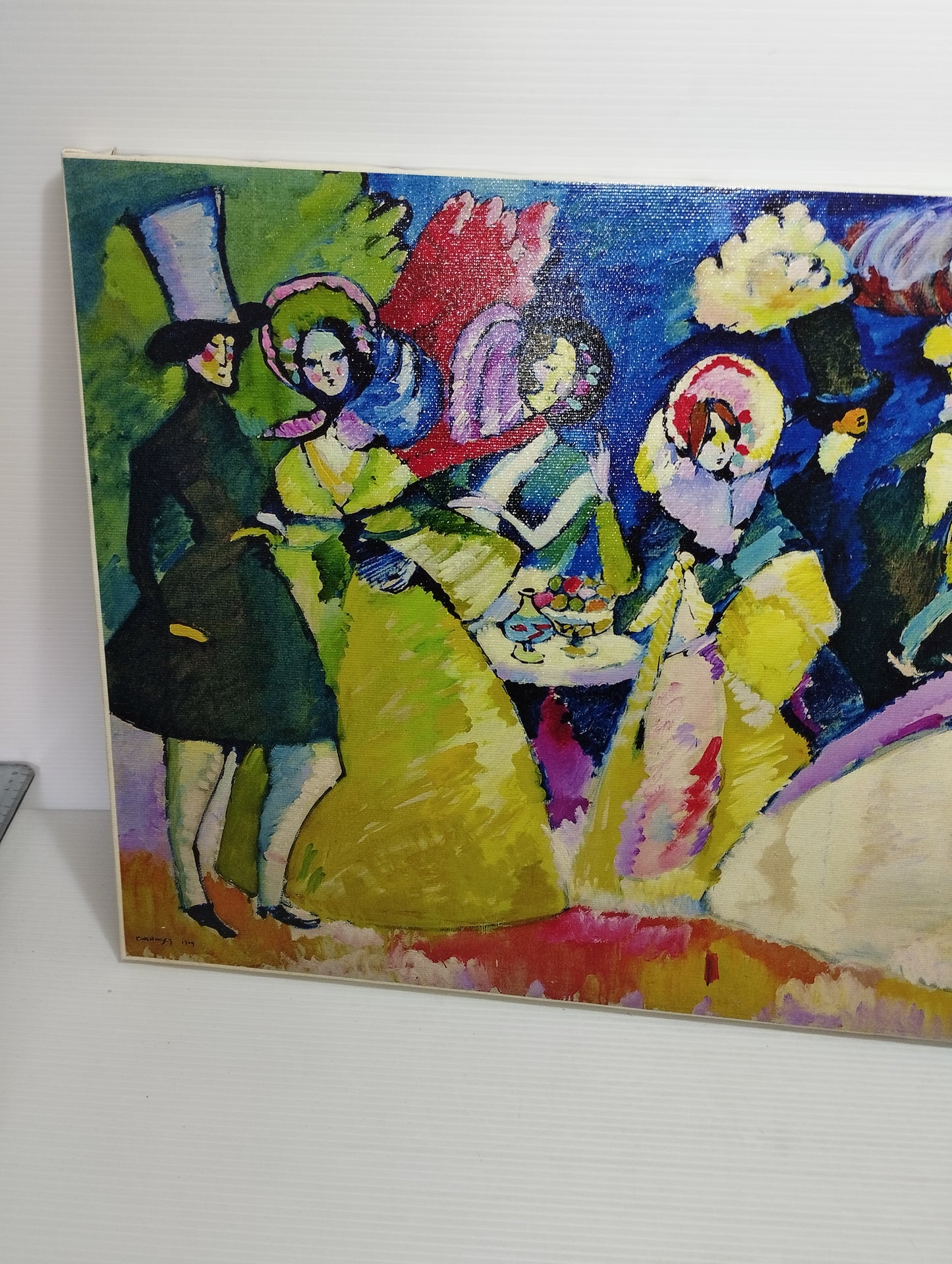 Wassily Kandinsky Gruppo in crinolina stampa su tela 30 x 50