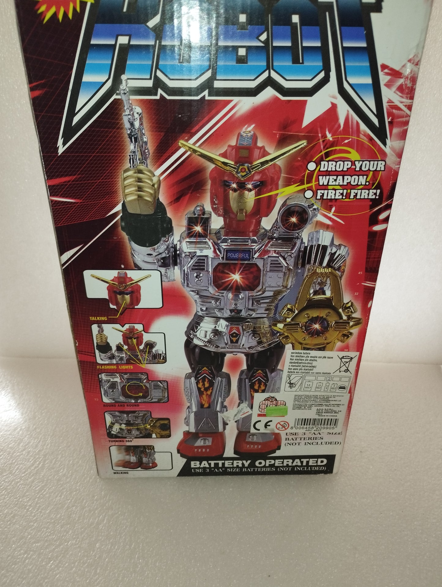 Gioco Power Robot Parzialmente Funzionante (solo luci e rumori.No movimento)
Prodotto da Jiali.