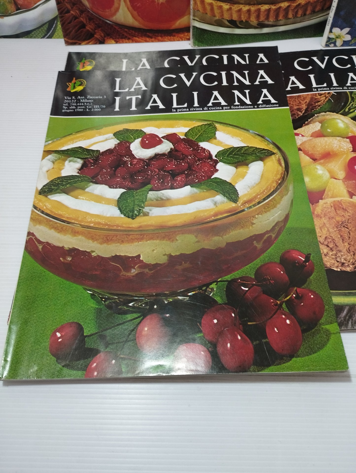 8 Riviste La Cucina Italiana
La prima rivista di cucina per fondazione e diffusione
Anno 1980