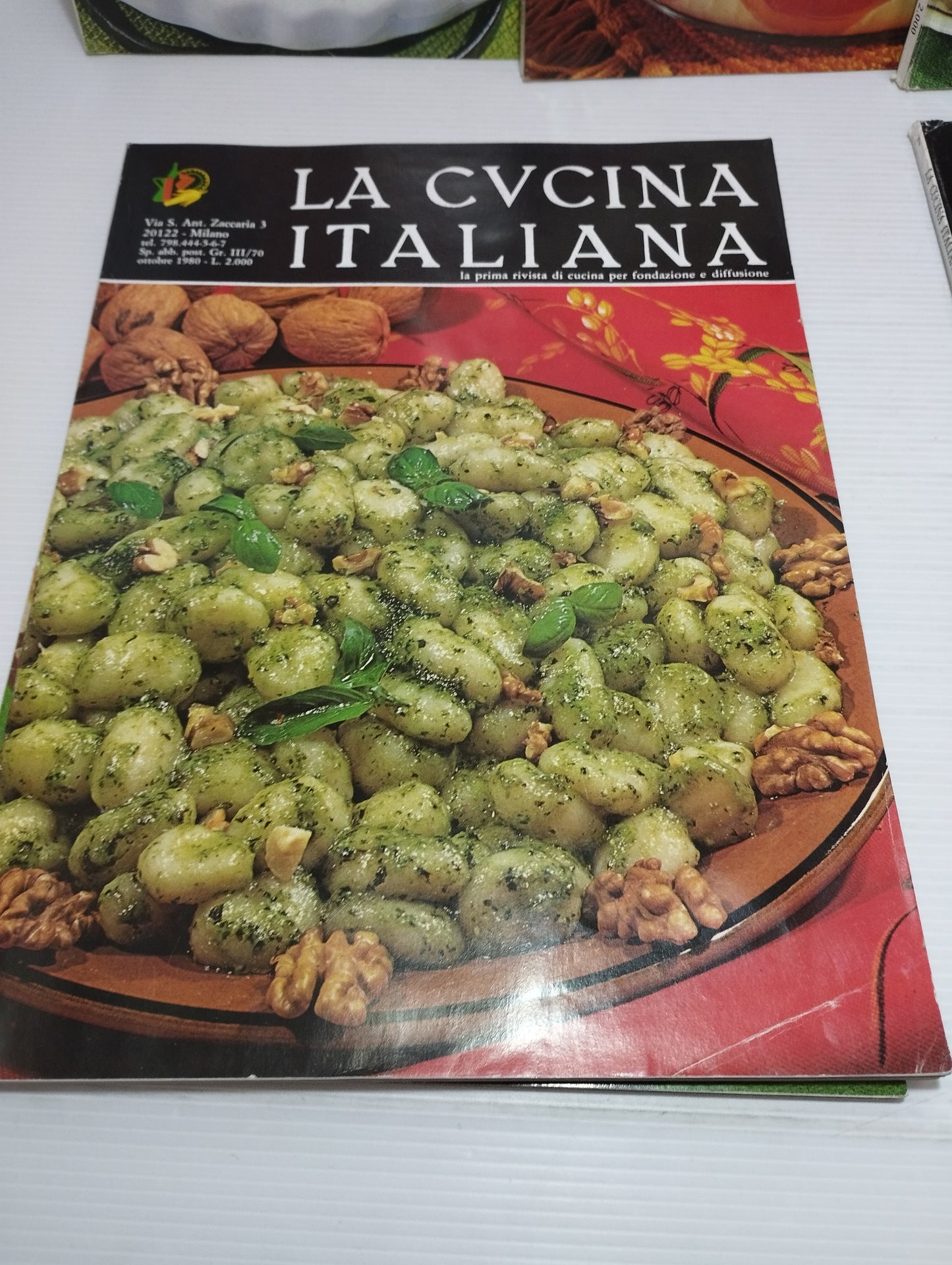 8 Riviste La Cucina Italiana
La prima rivista di cucina per fondazione e diffusione
Anno 1980