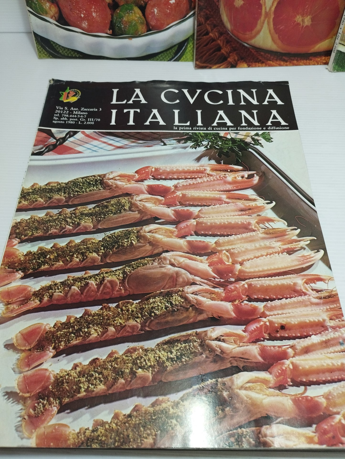 8 Riviste La Cucina Italiana
La prima rivista di cucina per fondazione e diffusione
Anno 1980