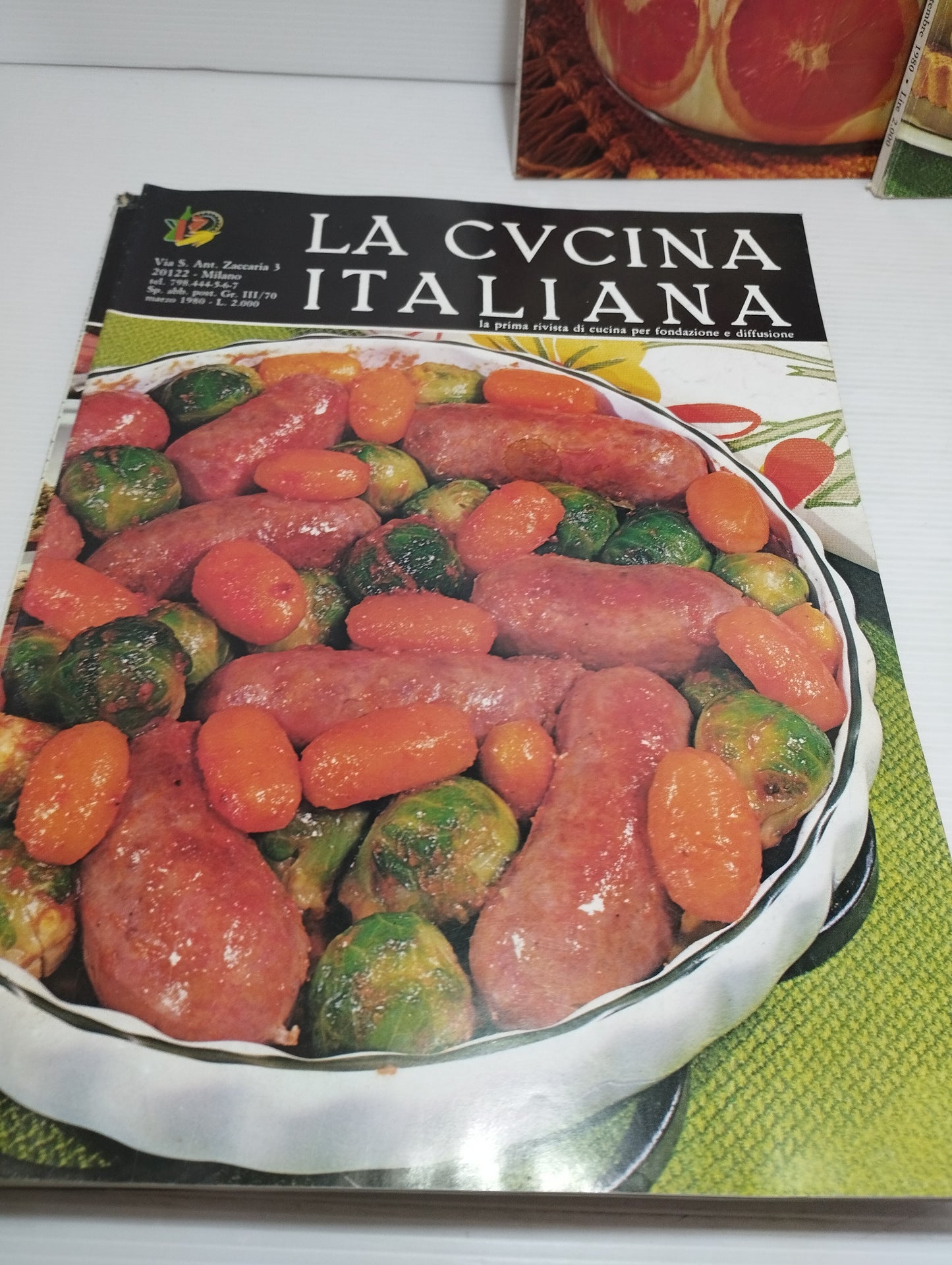 8 Riviste La Cucina Italiana
La prima rivista di cucina per fondazione e diffusione
Anno 1980