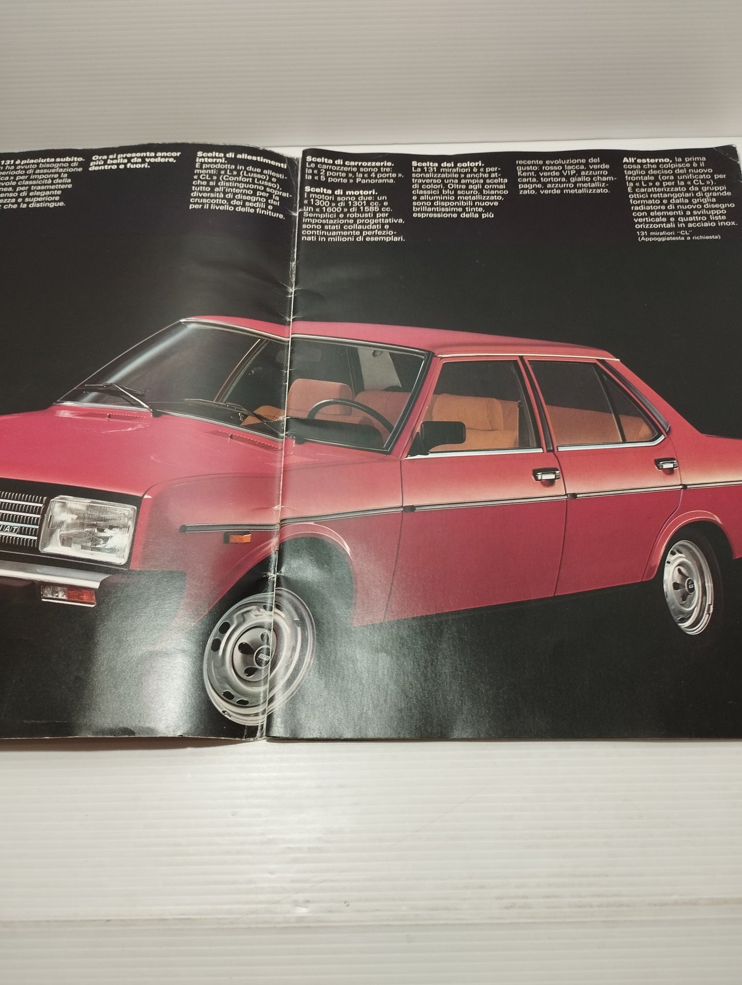 Libretto Pubblicitario Fiat 131 Mirafiori Originale Anni 70