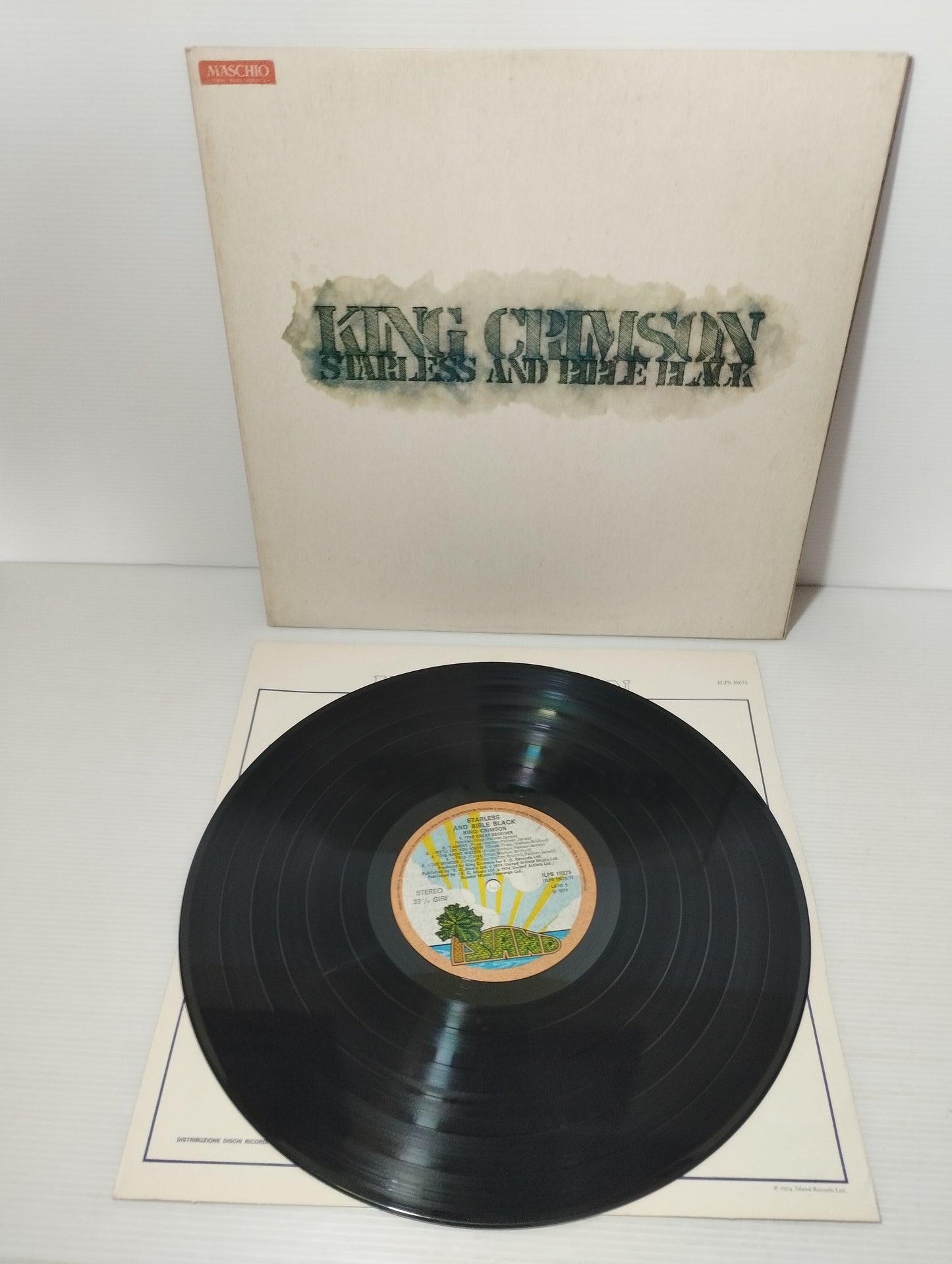 Islands King Crimson LP 33 Giri
Edito nel 1974  da Island Cod.ILPS 19275
Stampa italiana