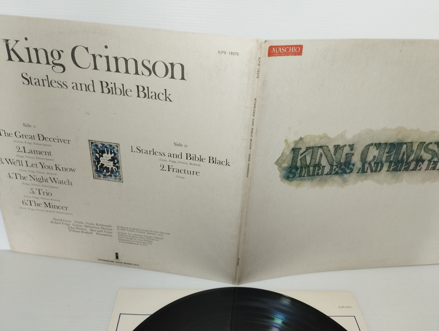 Islands King Crimson LP 33 Giri
Edito nel 1974  da Island Cod.ILPS 19275
Stampa italiana