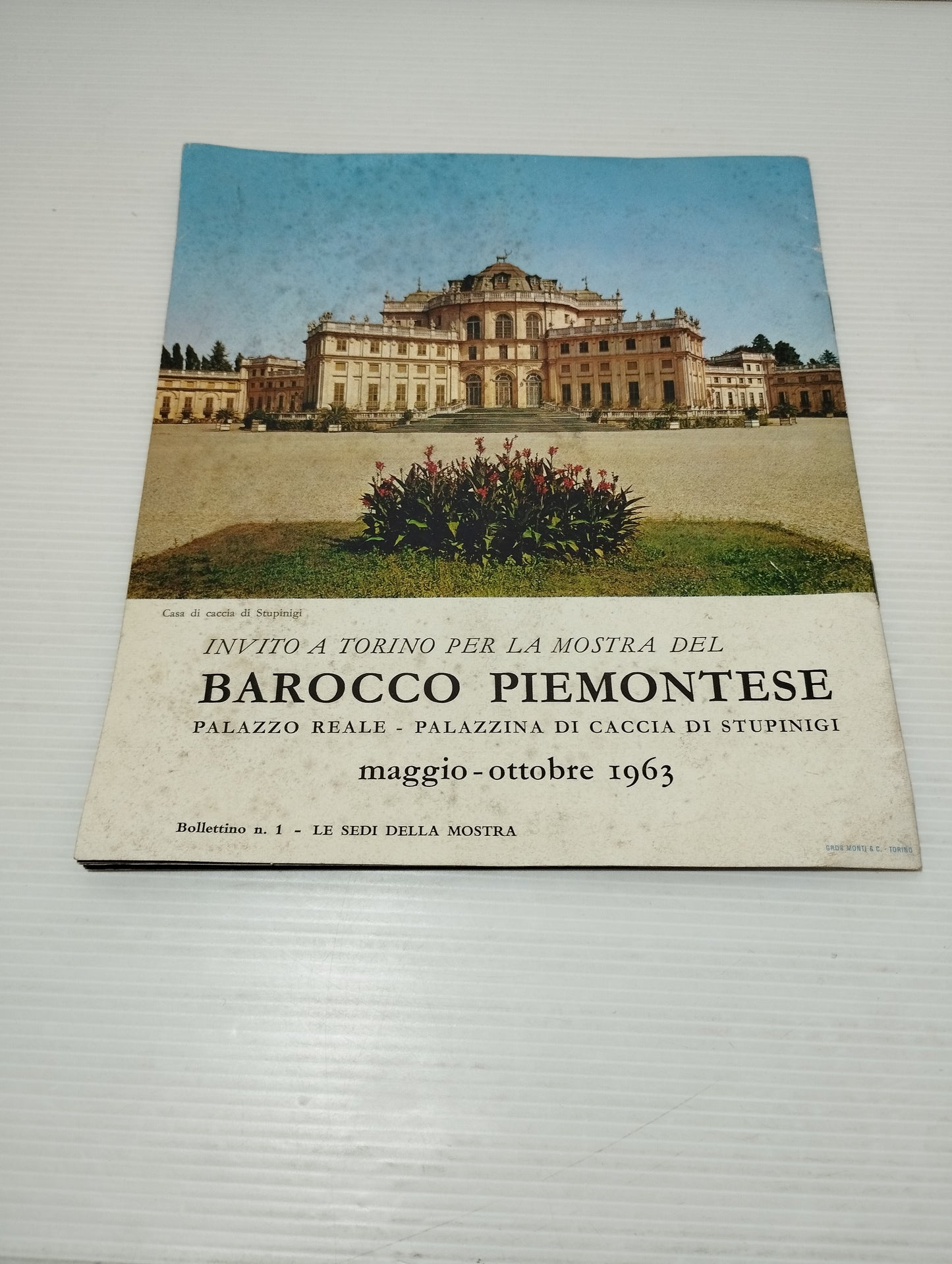 Libretto Illustrativo Mostra Barocco Piemontese anni 60