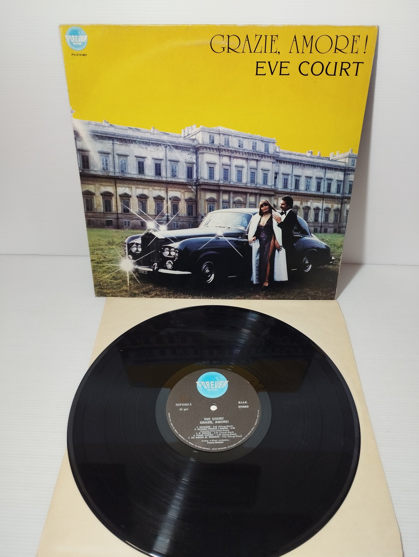 Grazie,Amore! Eve Court LP 33 Giri
Edito nel 1980 da Forever Record Cod.FVLP 01001