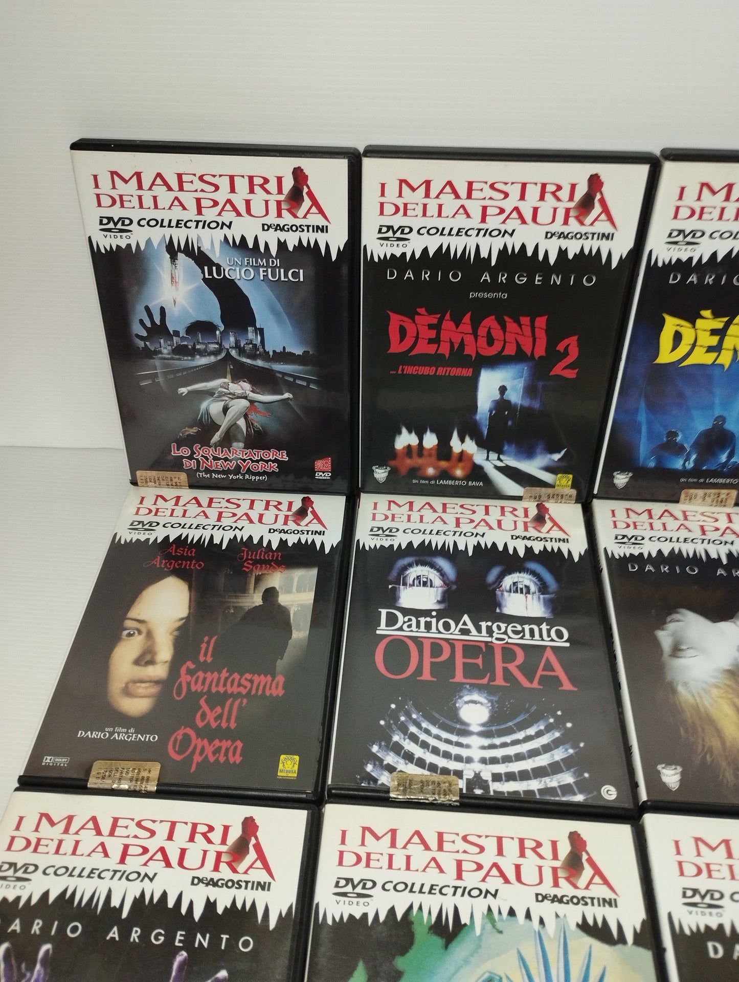 12 DVD I Maestri Della Paura De Agostini