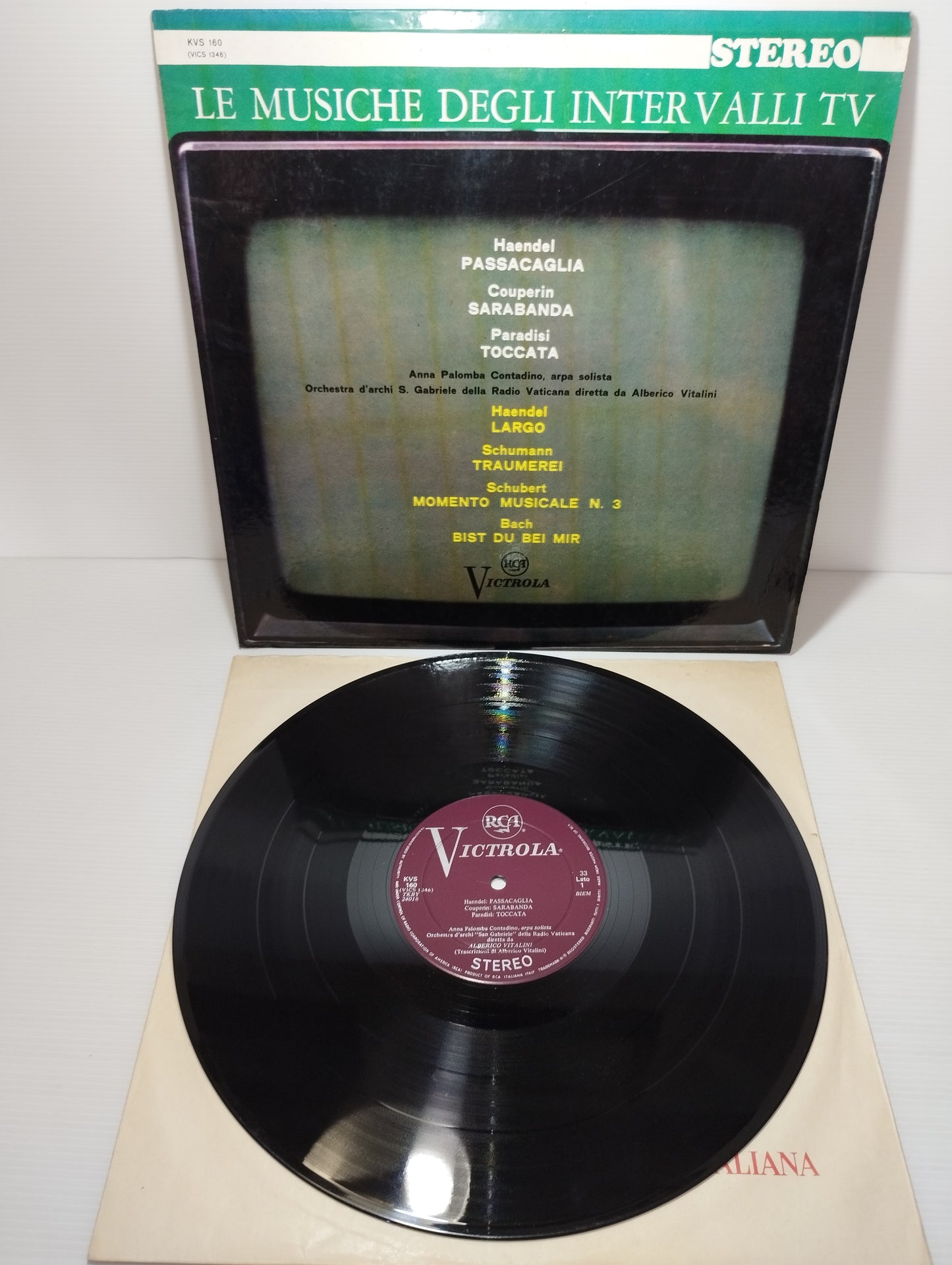 Le Musiche Degli Intervalli TV LP 33 giri
Edito da  RCA Victrola Cod.KVS 160
RARO