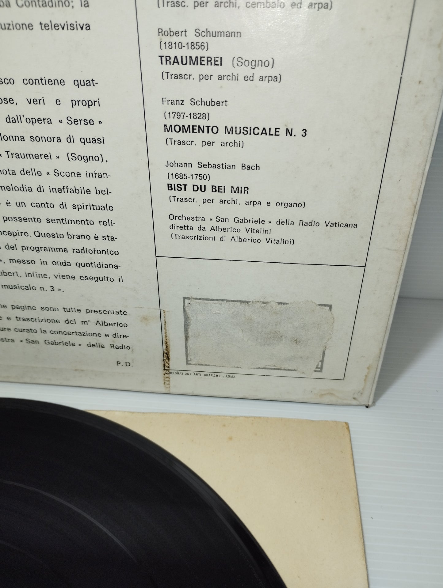 Le Musiche Degli Intervalli TV LP 33 giri
Edito da  RCA Victrola Cod.KVS 160
RARO