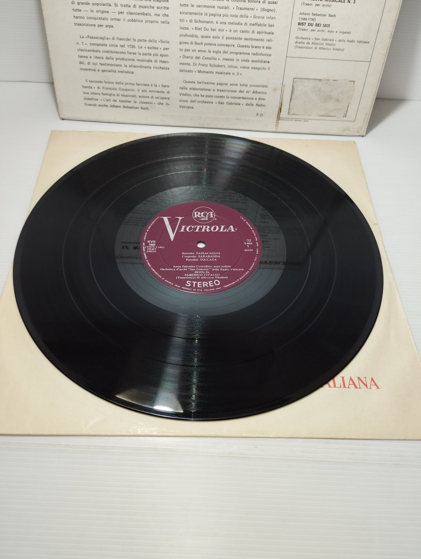 Le Musiche Degli Intervalli TV LP 33 giri
Edito da  RCA Victrola Cod.KVS 160
RARO