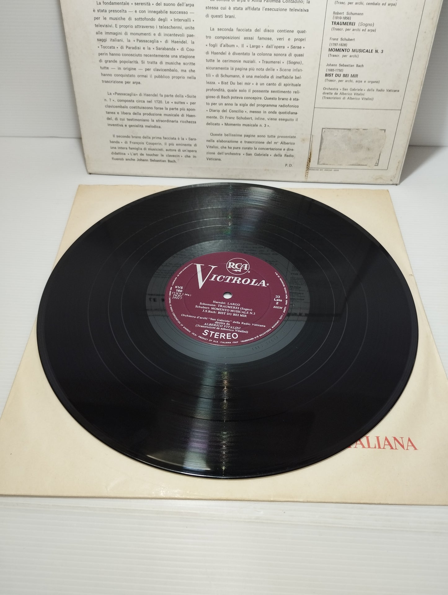 Le Musiche Degli Intervalli TV LP 33 giri
Edito da  RCA Victrola Cod.KVS 160
RARO