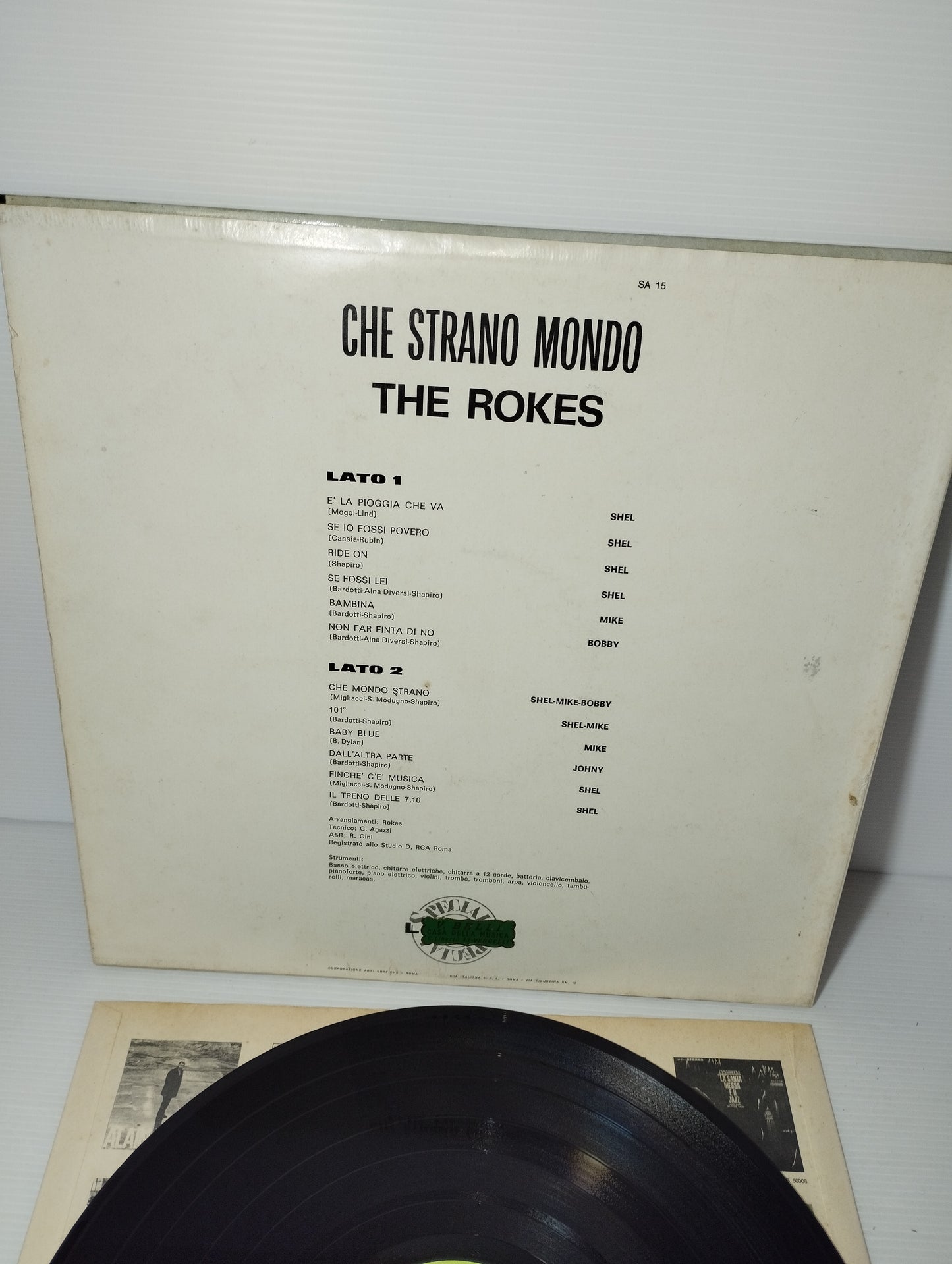 Che Mondo Strano The Rokes LP 33 Giri
Edito nel 1966 da Arc Cod.SA 15