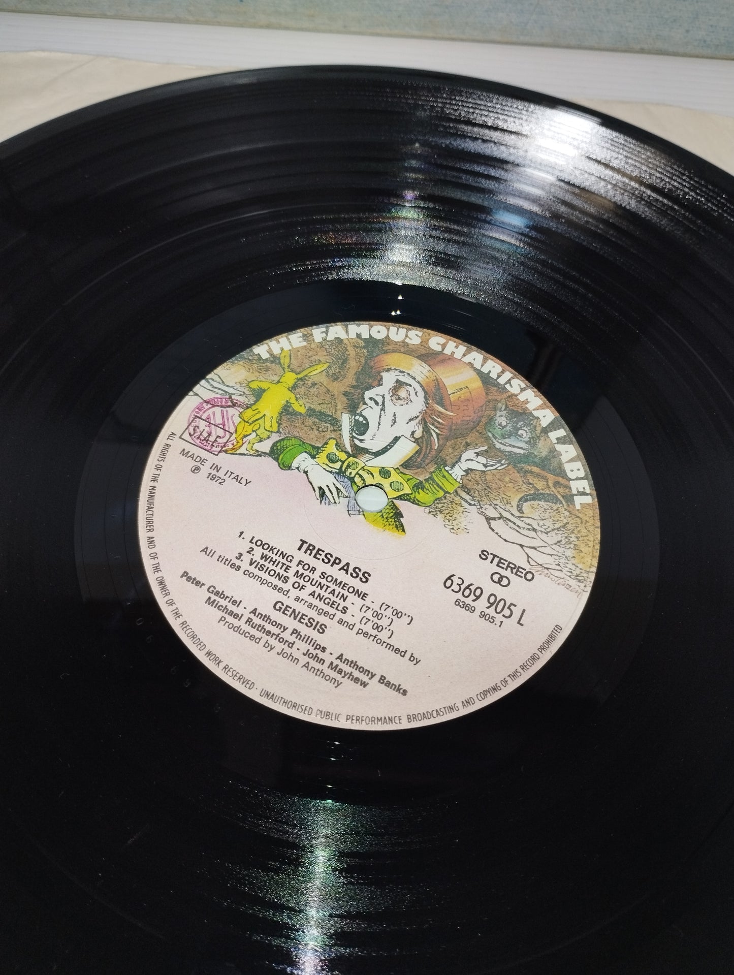 Trespass Genesis LP 33 Giri
Edito nel 1972 da  Charisma cod.6369 905 L