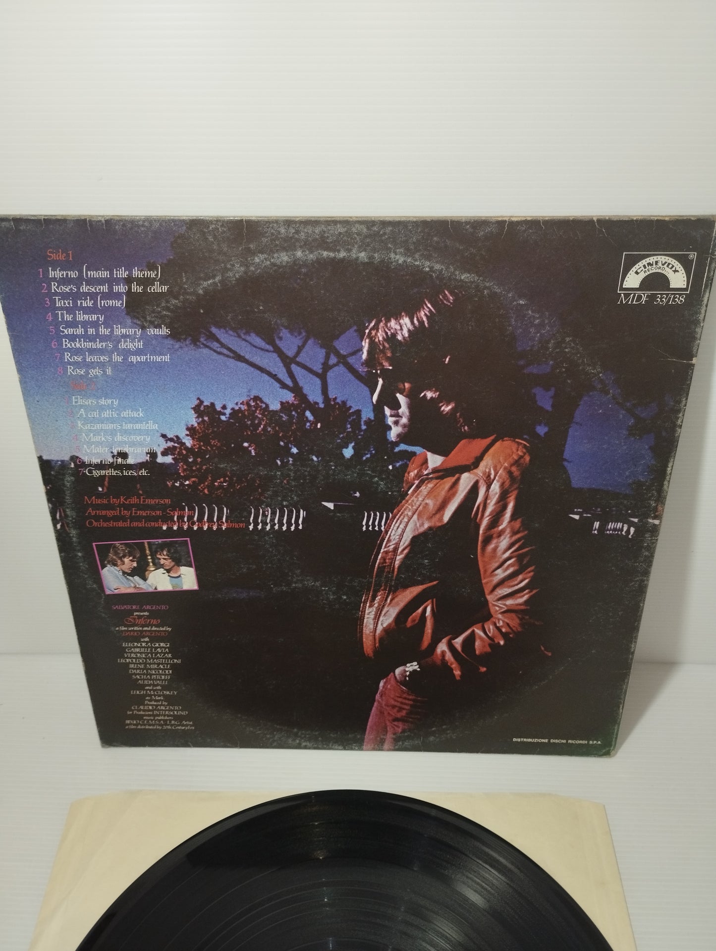 Inferno Original Soundtrack LP 33 Giri
Edito nel 1980  da Cinevox Record Cod.MDF 33/138