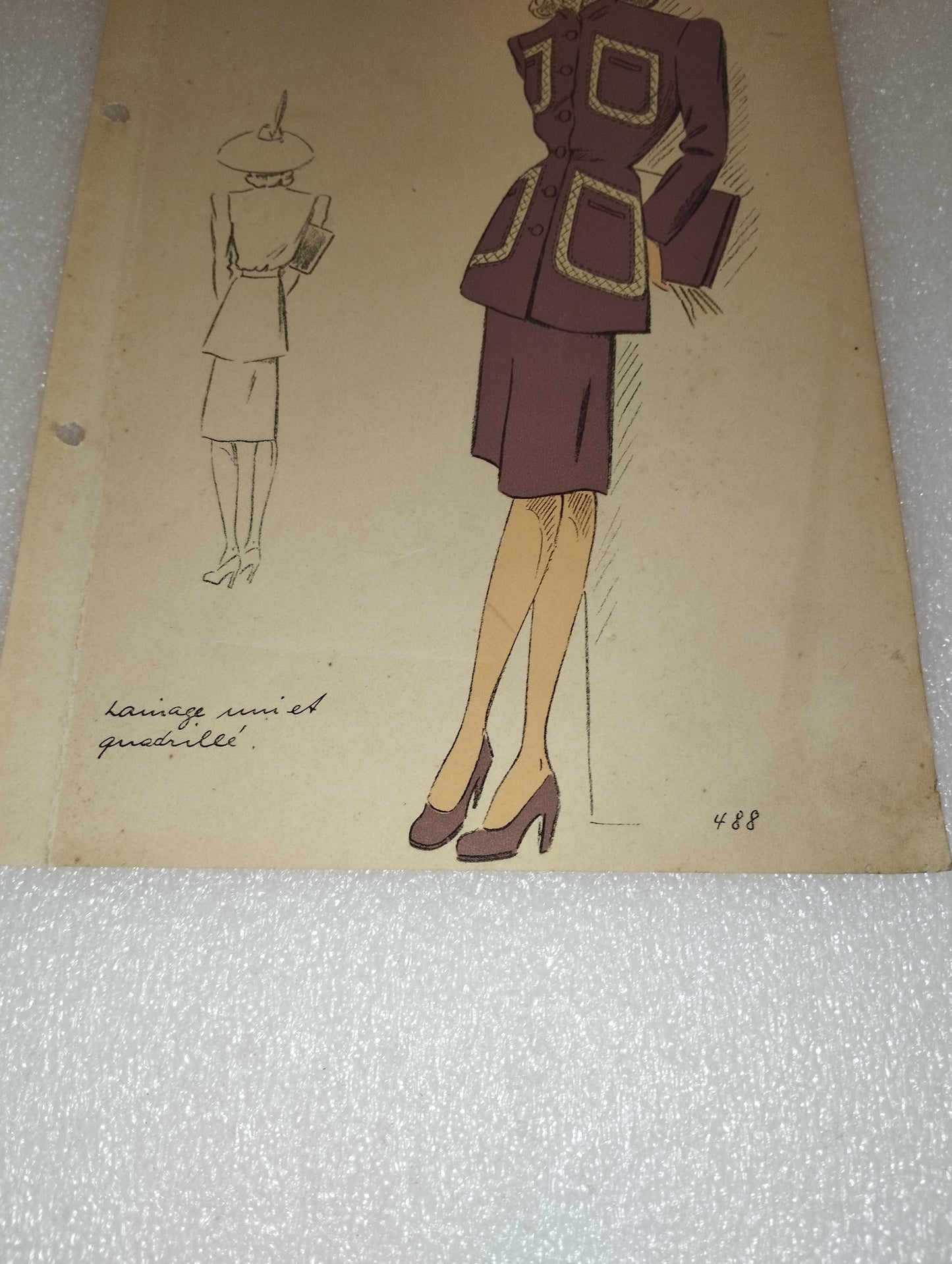 Abito Moda Femminile
Tout pour Vous Edition Claspy
Stampa D'epoca Originale
Anni 40