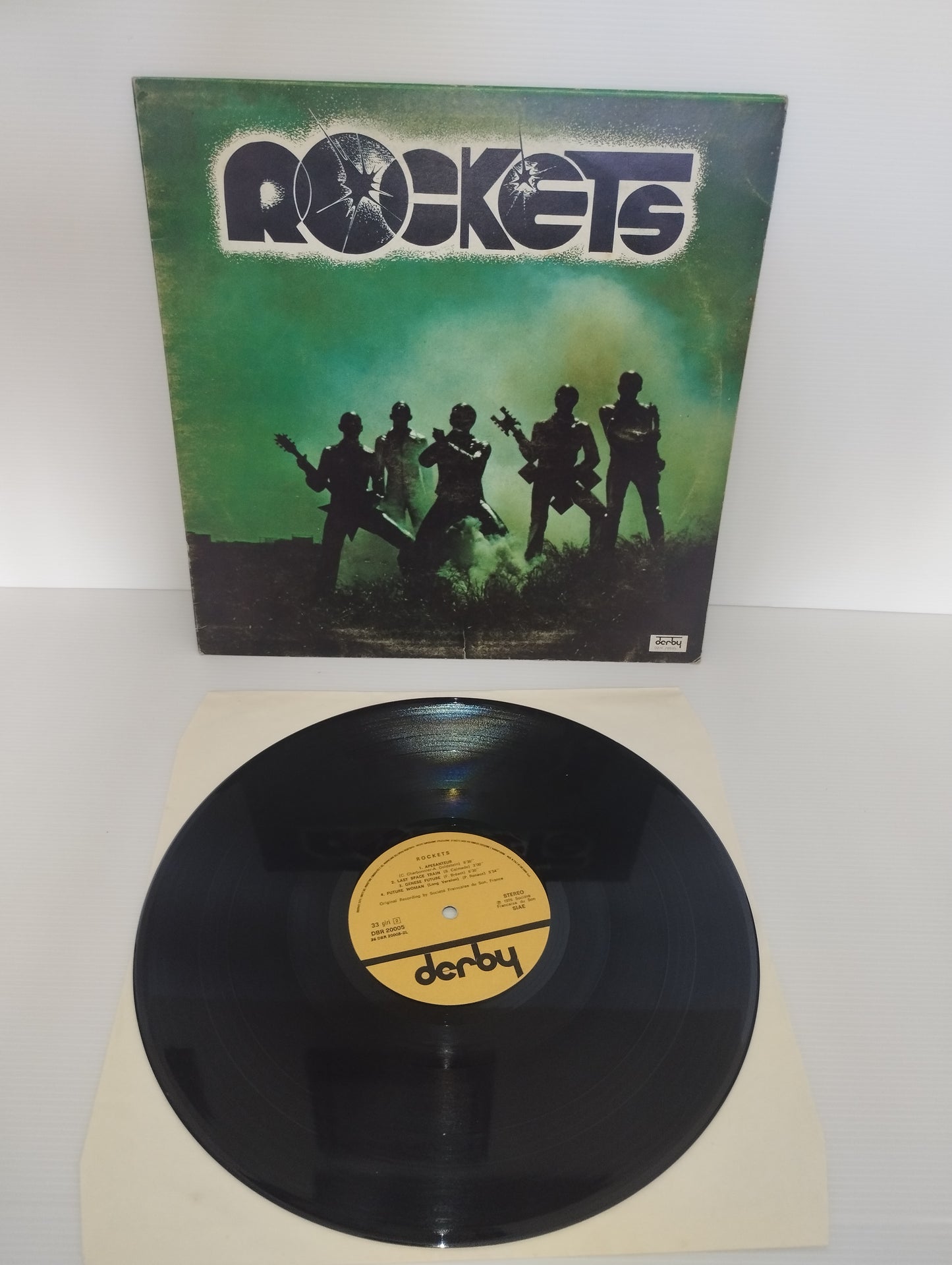 Rockets Omonimo LP 33 Giri
Edito nel 1977 da Derby Cod.DBR 20005
Prima stampa italiana