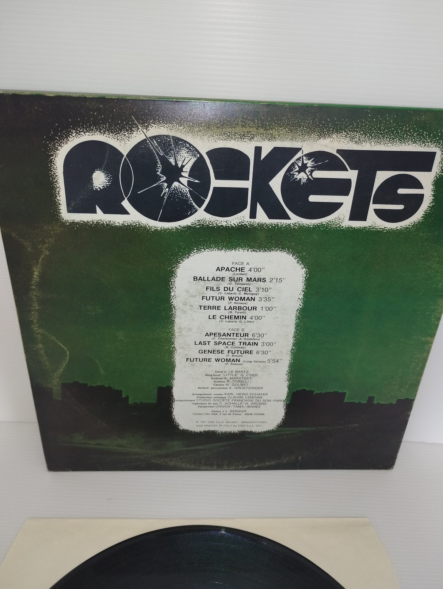 Rockets Omonimo LP 33 Giri
Edito nel 1977 da Derby Cod.DBR 20005
Prima stampa italiana