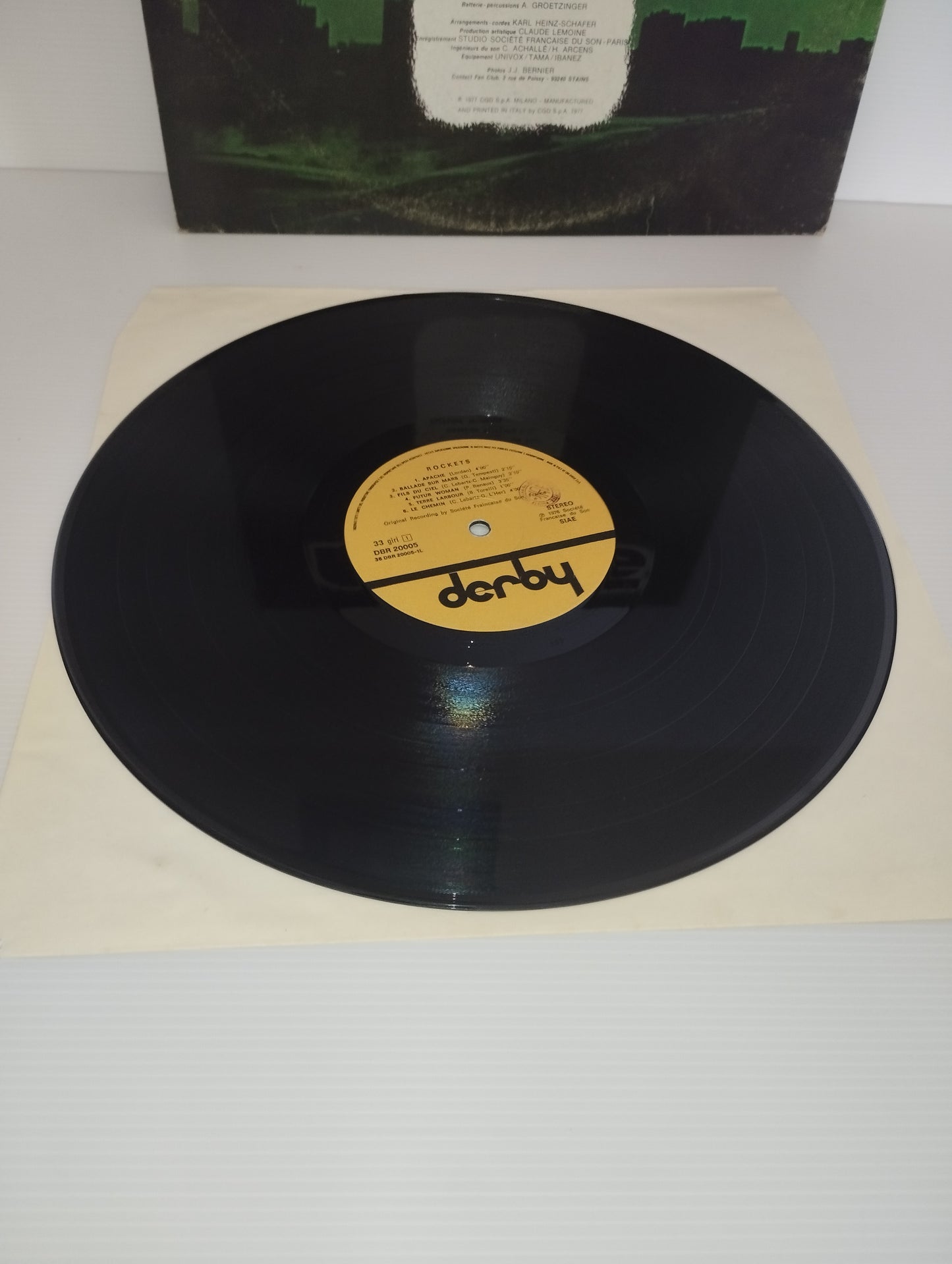 Rockets Omonimo LP 33 Giri
Edito nel 1977 da Derby Cod.DBR 20005
Prima stampa italiana