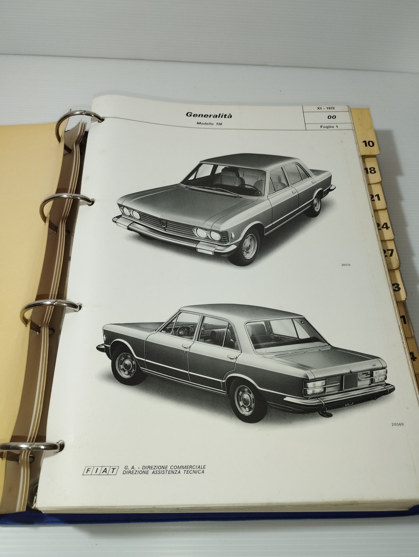 Manuale Fiat 130 Norme Per Le Riparazioni
Originale Anni 70
Completo