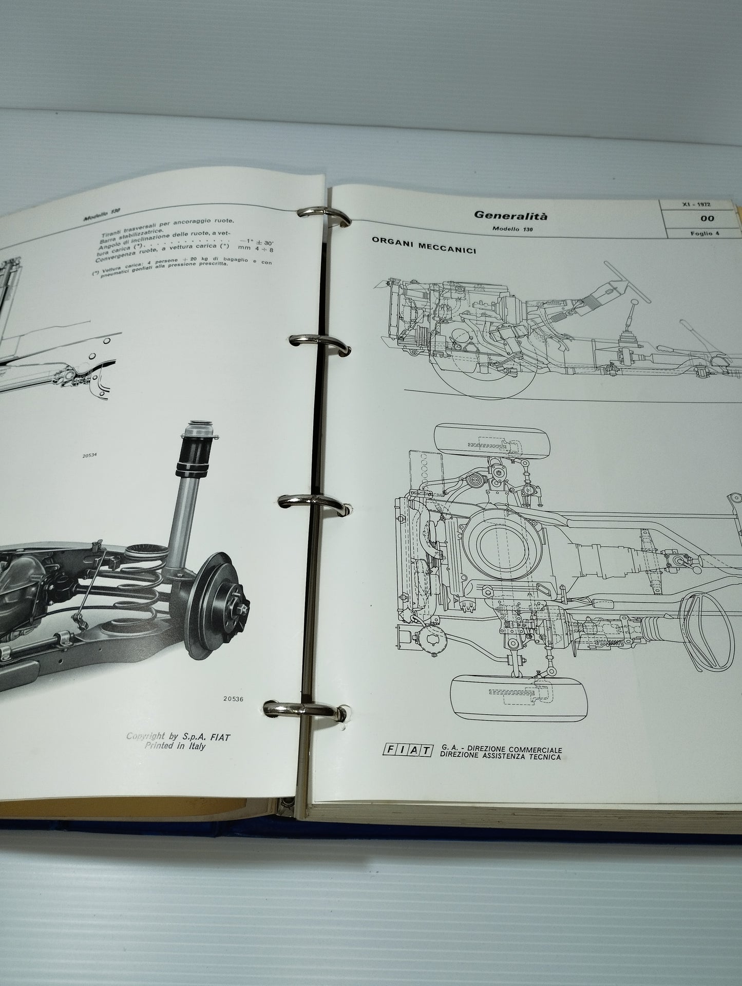 Manuale Fiat 130 Norme Per Le Riparazioni
Originale Anni 70
Completo