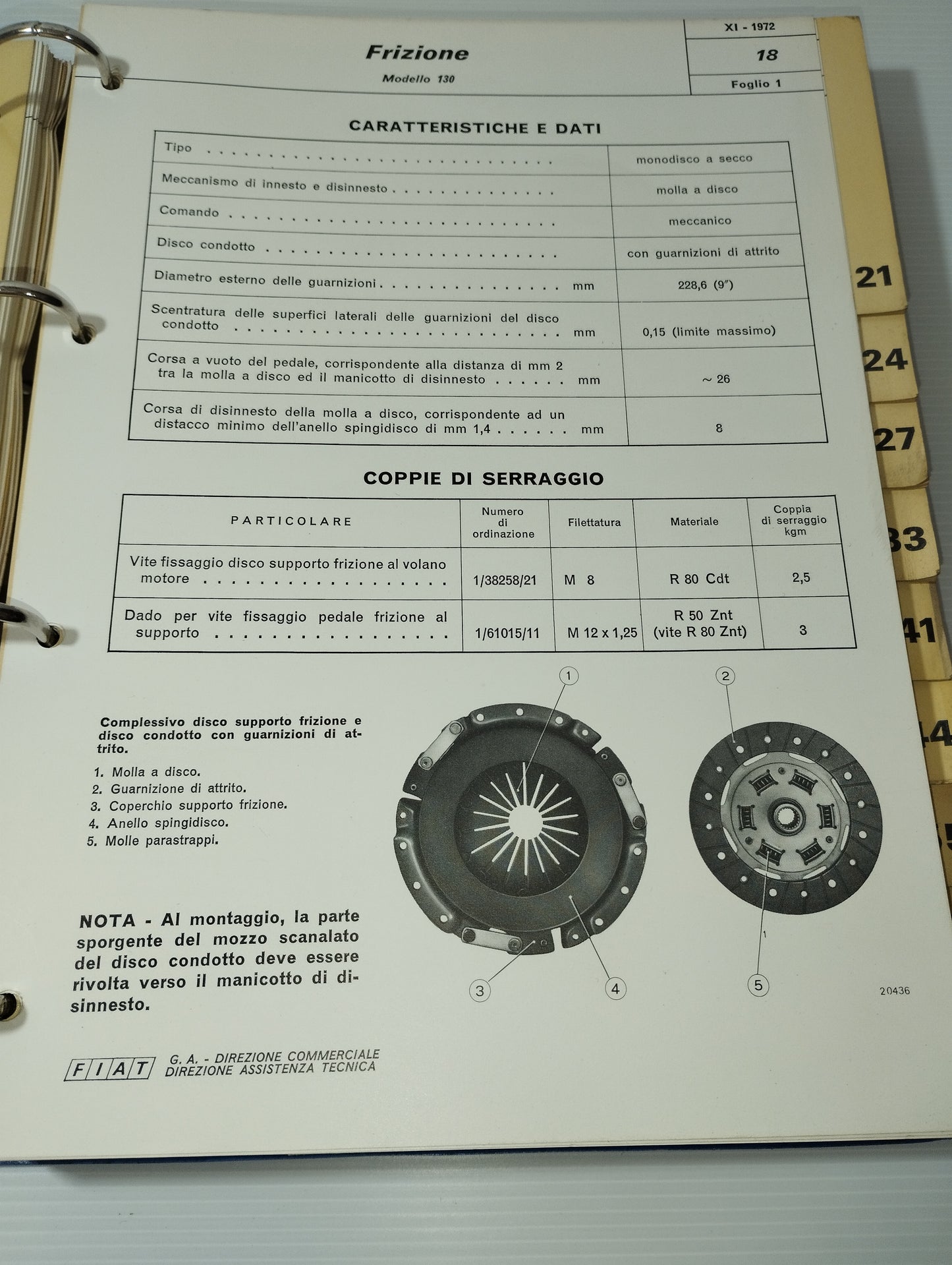 Manuale Fiat 130 Norme Per Le Riparazioni
Originale Anni 70
Completo