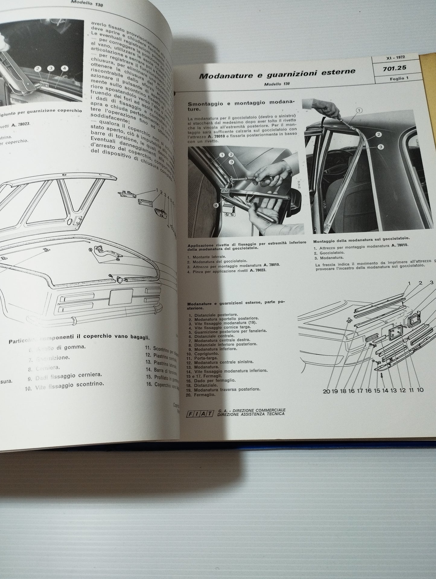 Manuale Fiat 130 Norme Per Le Riparazioni
Originale Anni 70
Completo