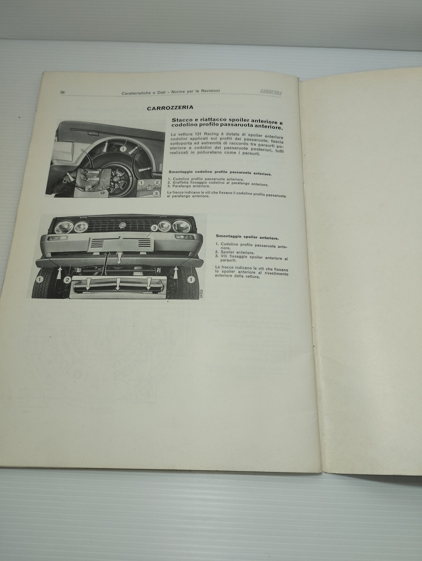 Manuale Fiat 131 Racing
Caratteristiche e dati Norme per le revisioni
Originale Anni 70