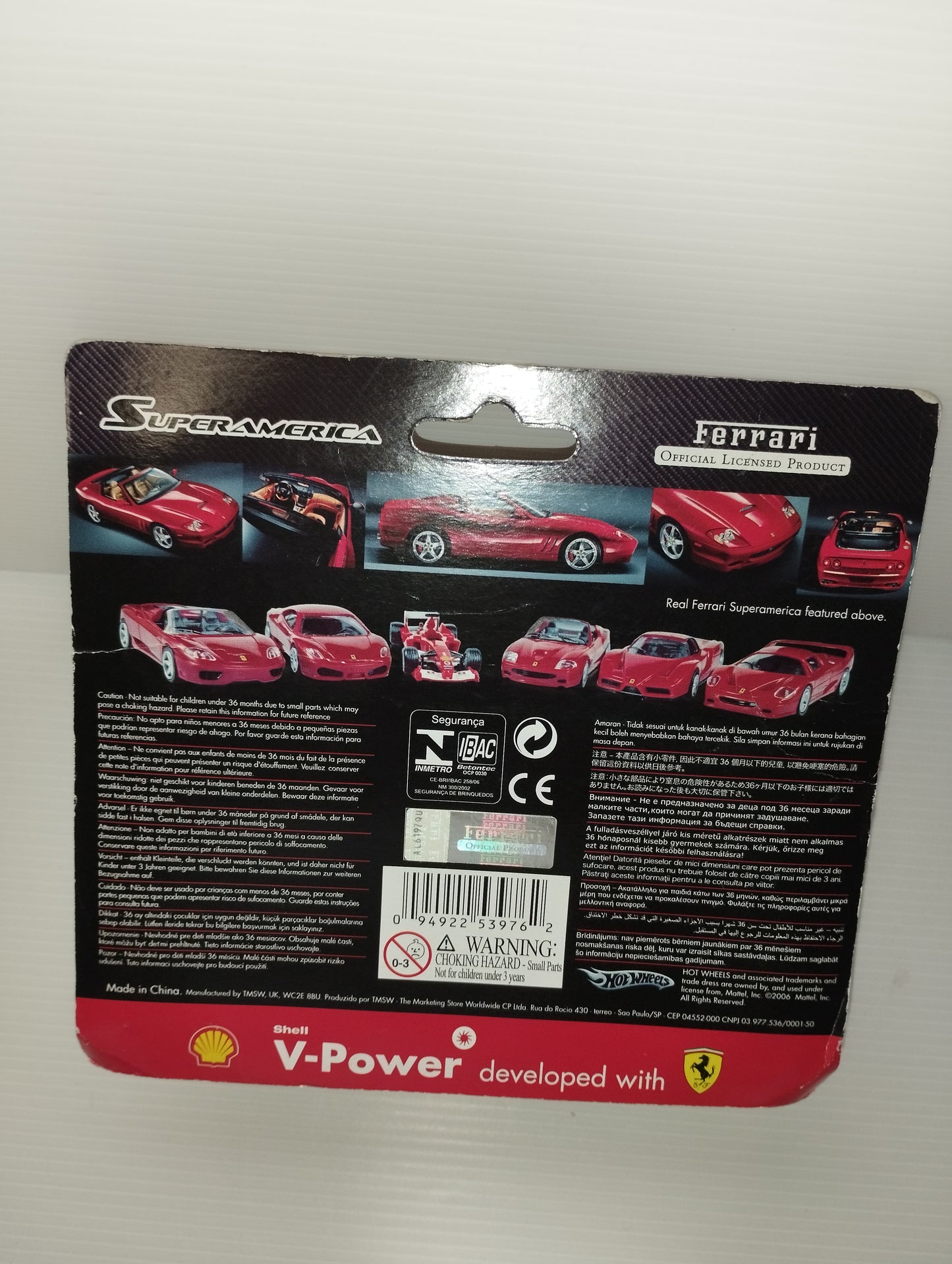Ferrari Superamerica Shell V-Power Hot Whells
Scala 1:38