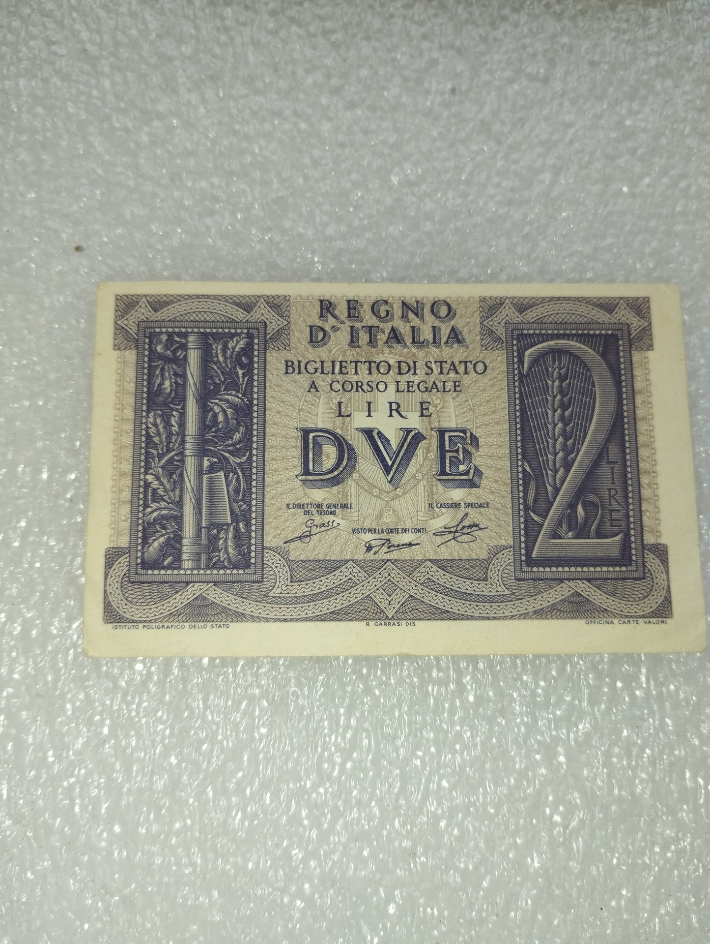 Banconote 1 e 2 Lire Regno d'Italia Originali