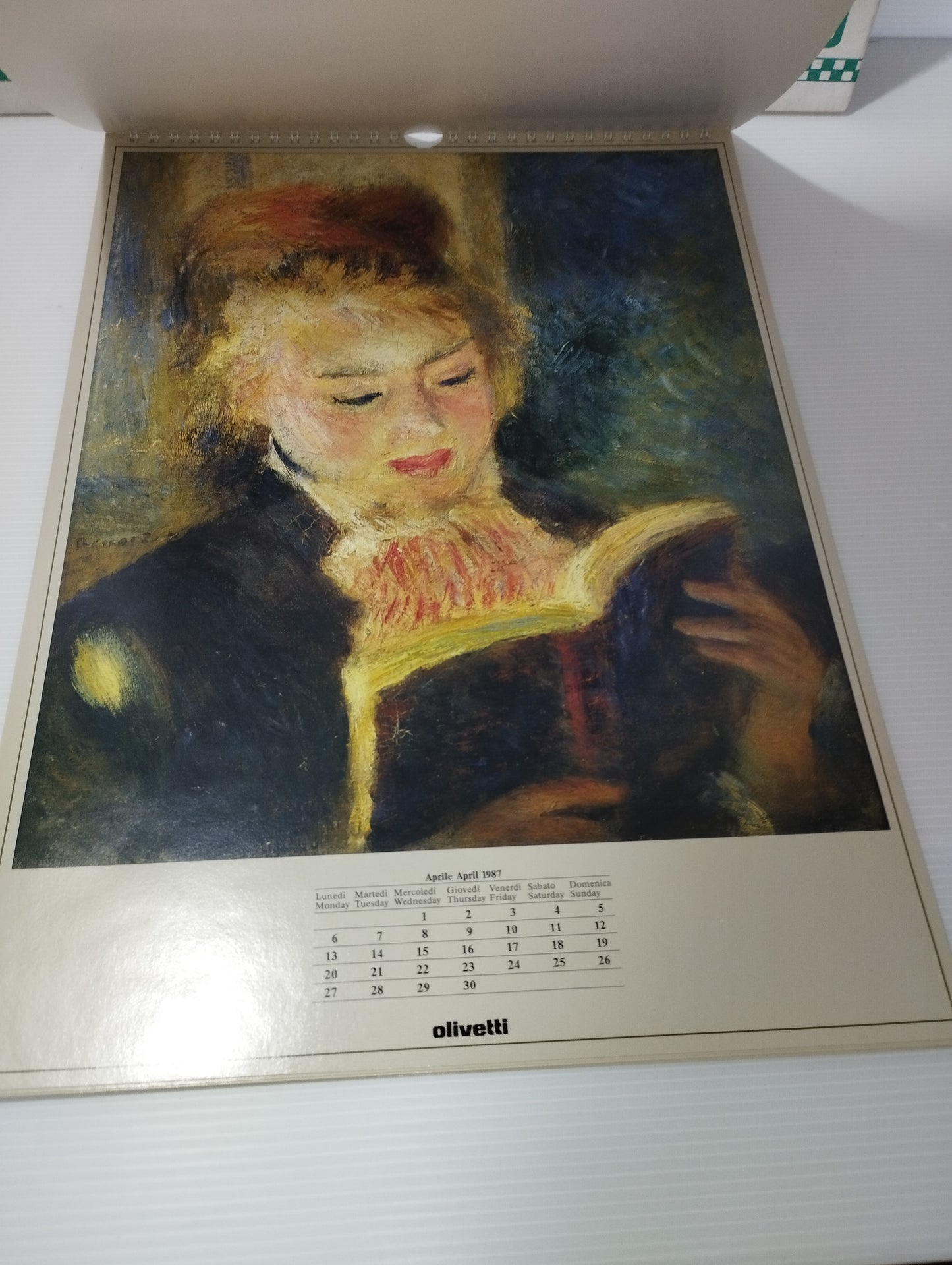 Olivetti Calendario 1987 Pierre Auguste Renoir