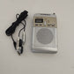 Technisch Mini FM Pocket Radio Con Cuffiette
Radio FM,orologio e luce.
