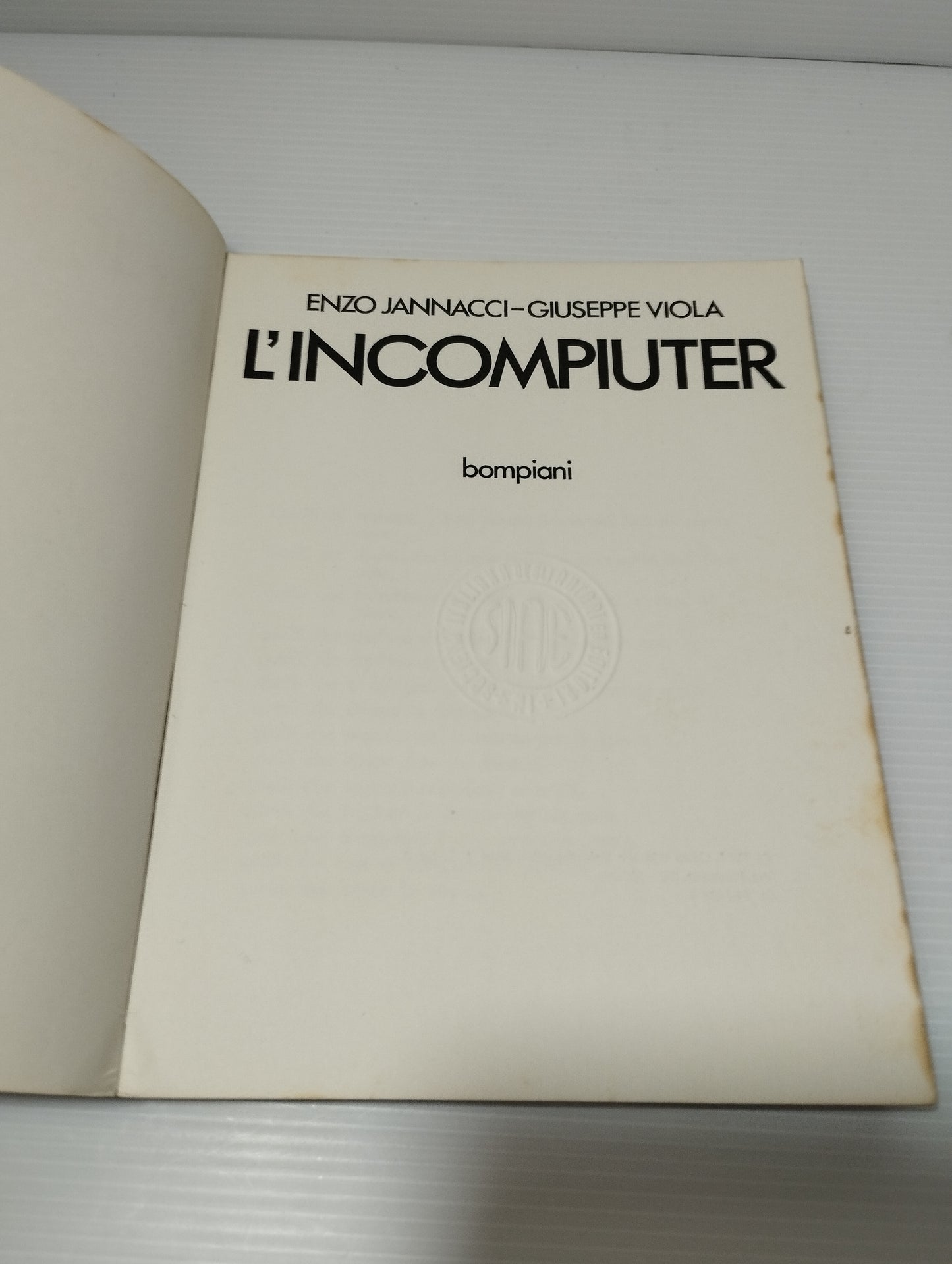 Libro L'incompiuter Jannacci Viola