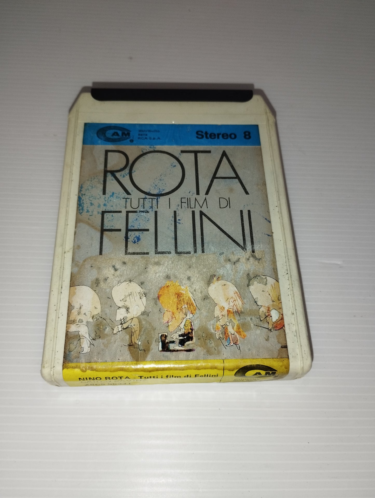 Rota tutti i Film di Fellini Carlo Savina Cassetta Stereo 8
Edita  nel 1974 da CAM cod.Z8CS 55331