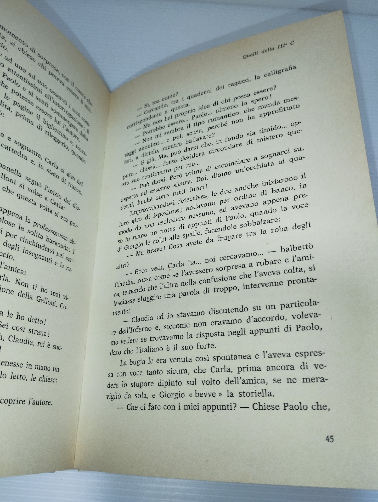 Quelli Della III C Maria Elisa Caselli Edito nel 1985 da Malipiero Editore
Serie Flirts