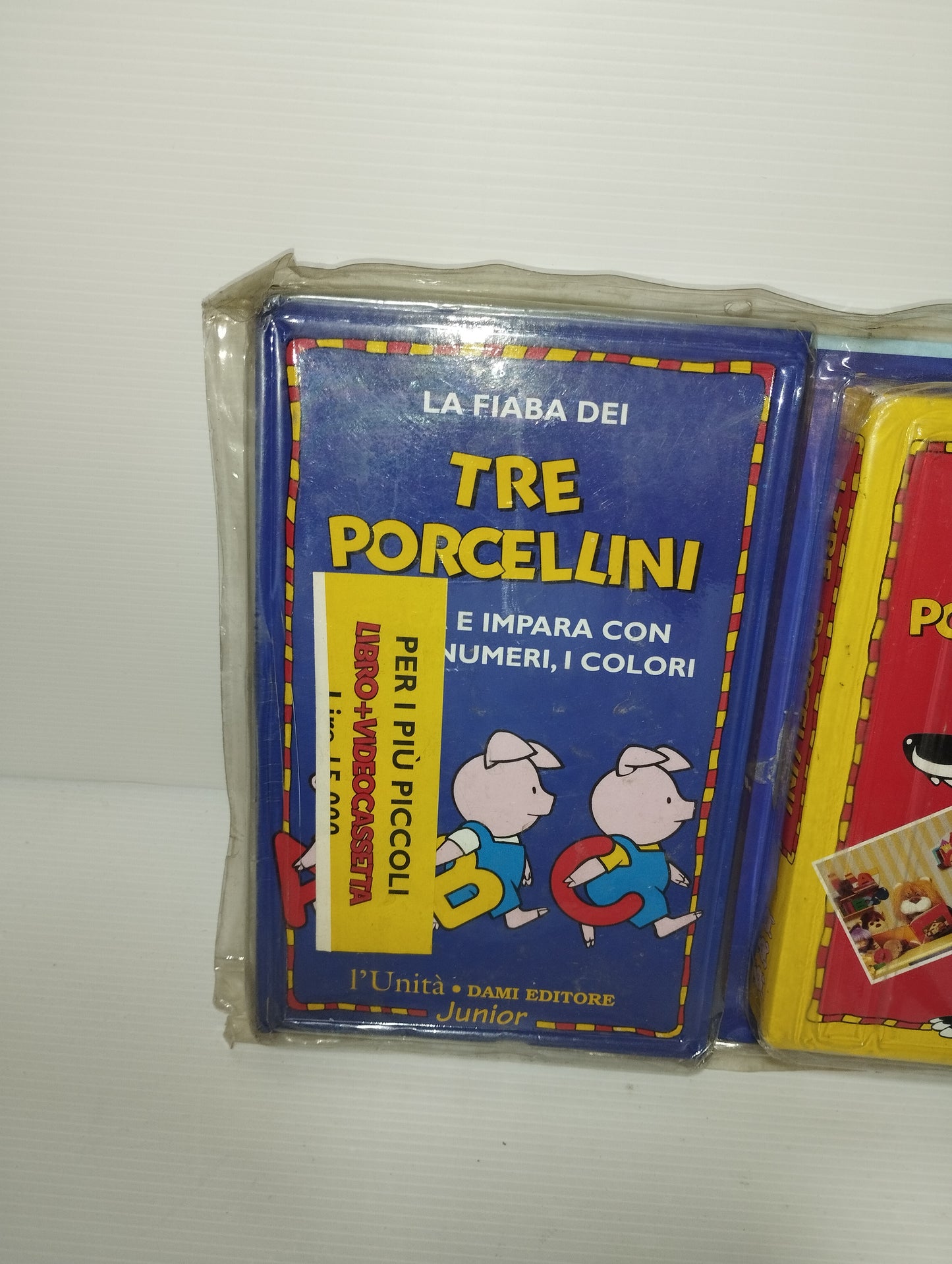 Tre Porcellini Libro +VHS Dami Editore L'Unità