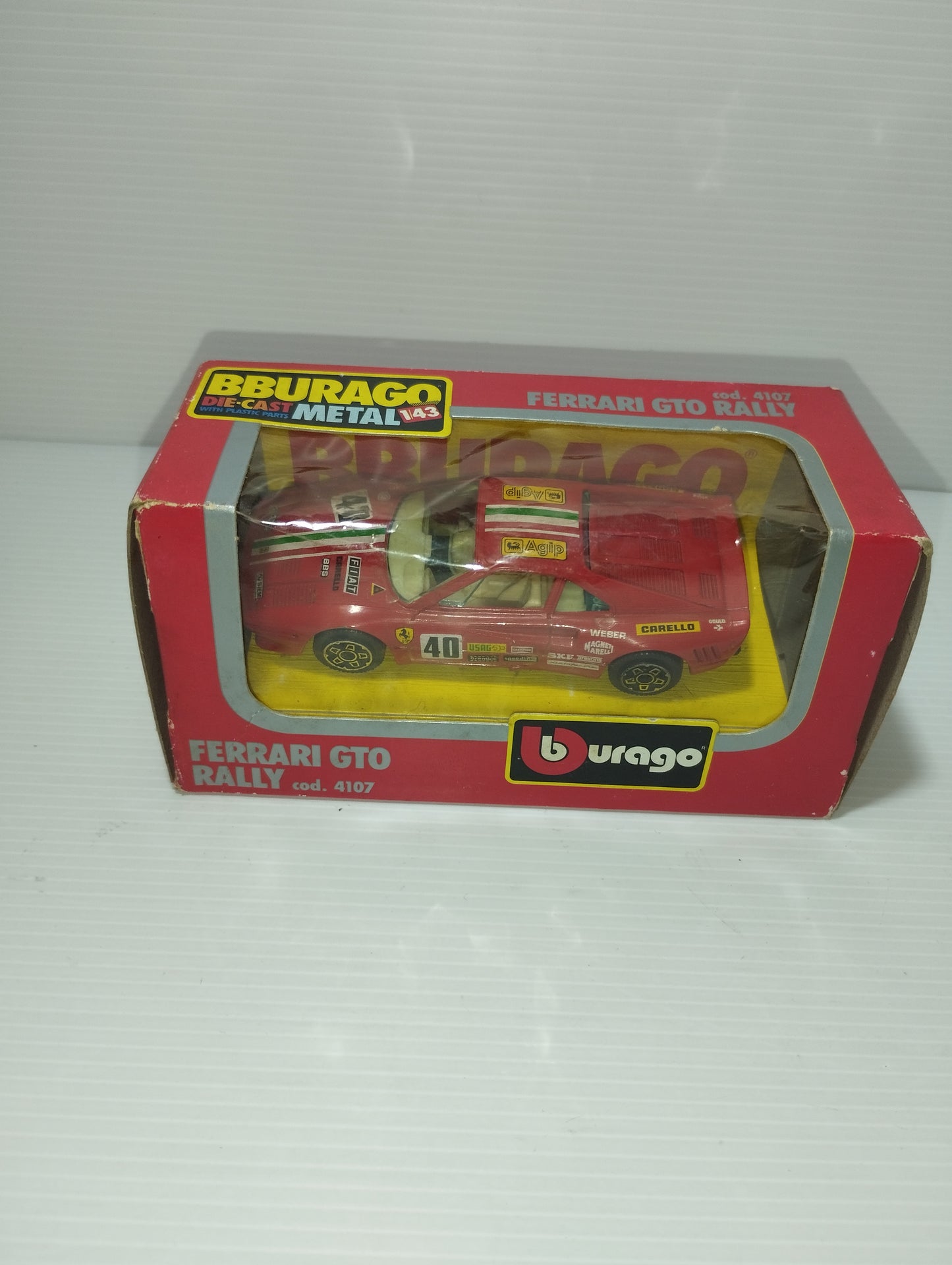 Ferrari GTO Rally Bburago
Scala 1:43
Cod.4107