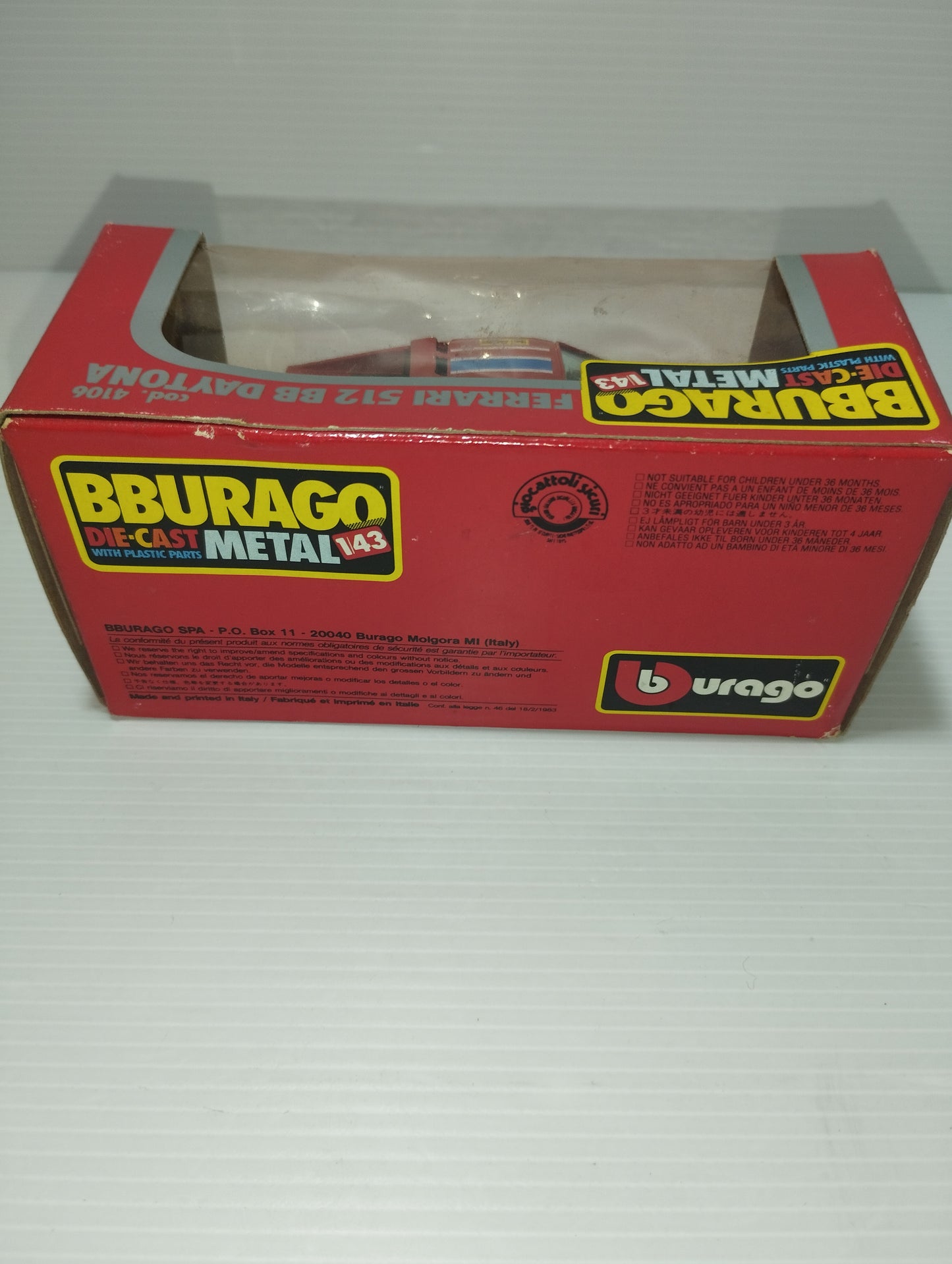 Ferrari 512 BB Daytona Bburago
Scala 1:43
Cod.4106