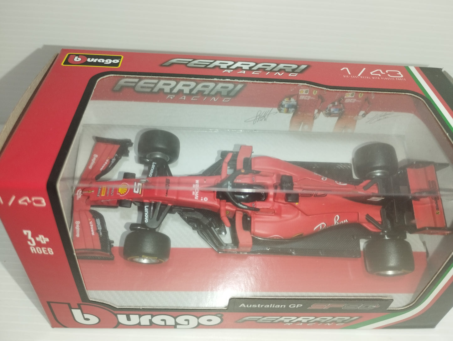 Modellino Ferrari SF70H Vettel Leclerc

Australian Gp
Bburago scala 1:43