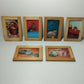 Gatti Collezione 6 Quadretti Con Cartoline Vintage