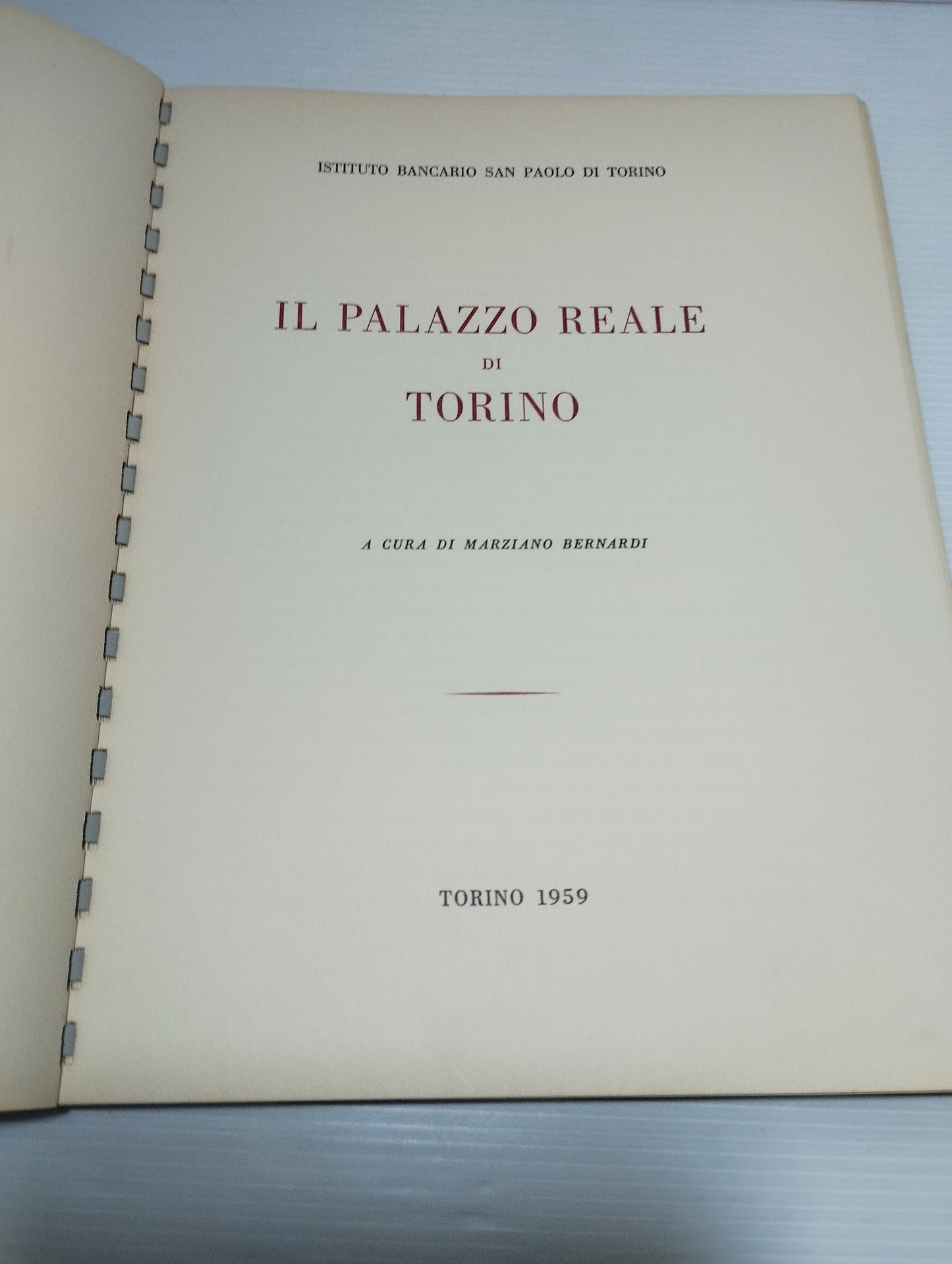 Agende 1958/1959 Ist.Bancario S.Paolo Torino
Il Palazzo Reale di Torino
La Palazzina di Caccia di Stupinigi