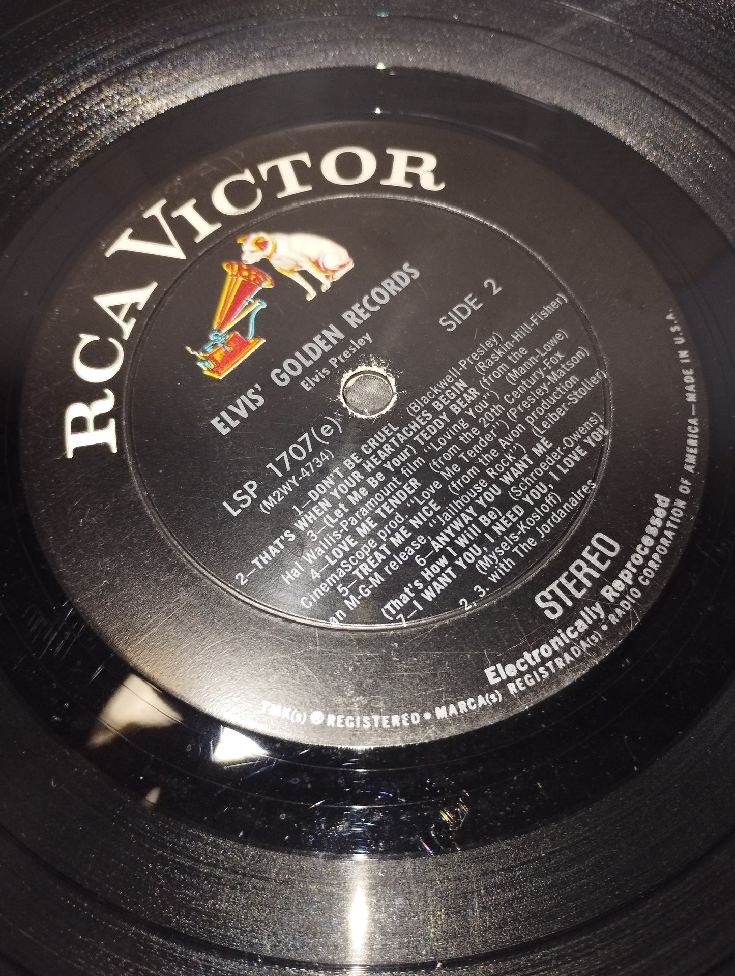 Elvis' Golden Records Elvis Presley
Edito da RCA Victor LSP 1707
Stampa Americana Stereo